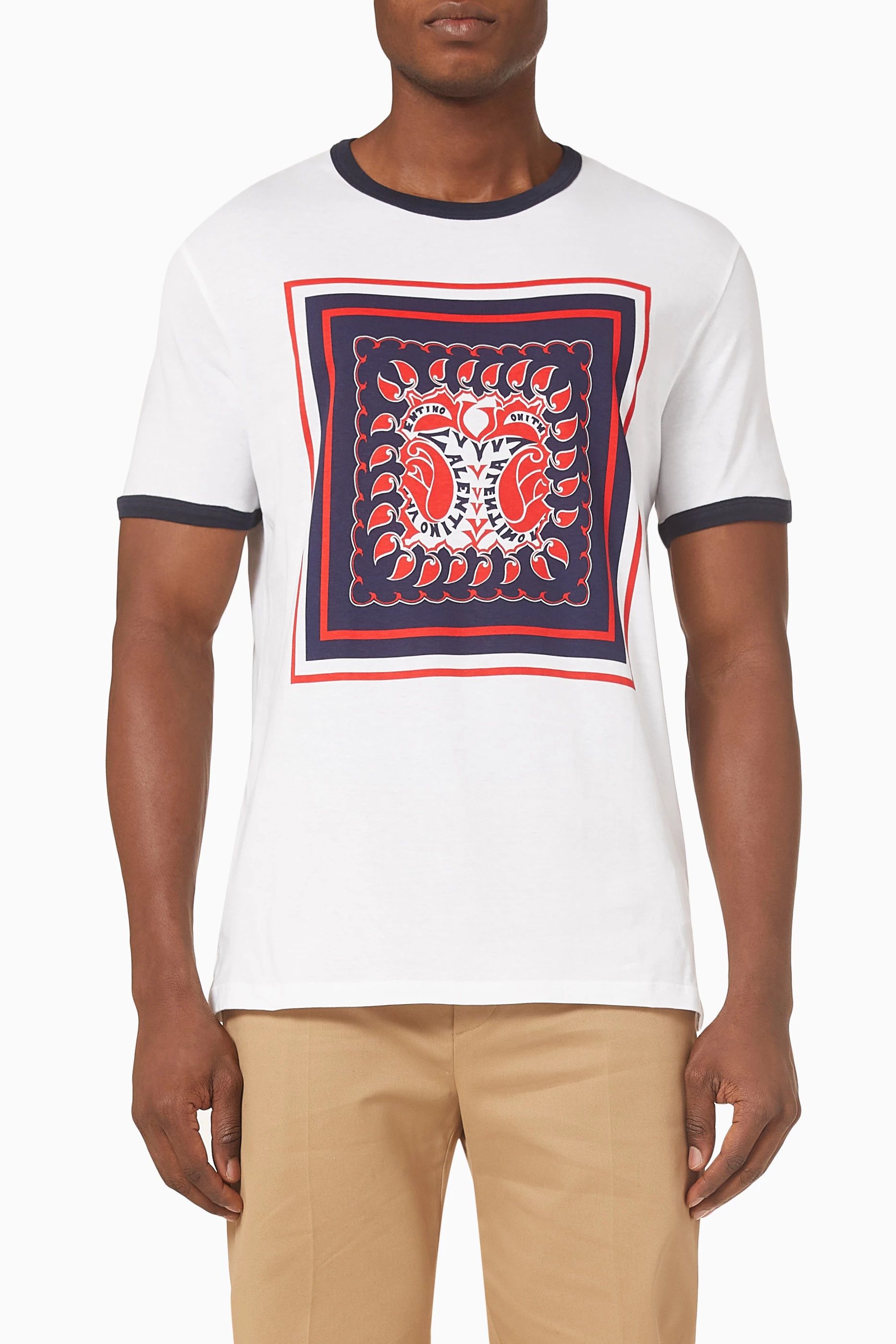 Valentino o1y0525 Logo T-Shirt in White Size US S / EU 44-46 / 1 - 1 Thumbnail