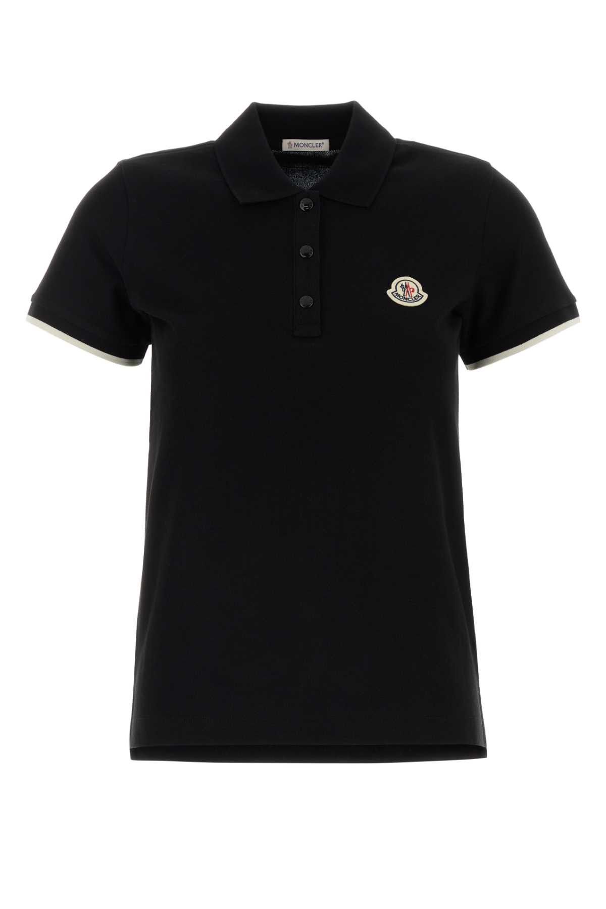 Black Piquet Polo Shirt