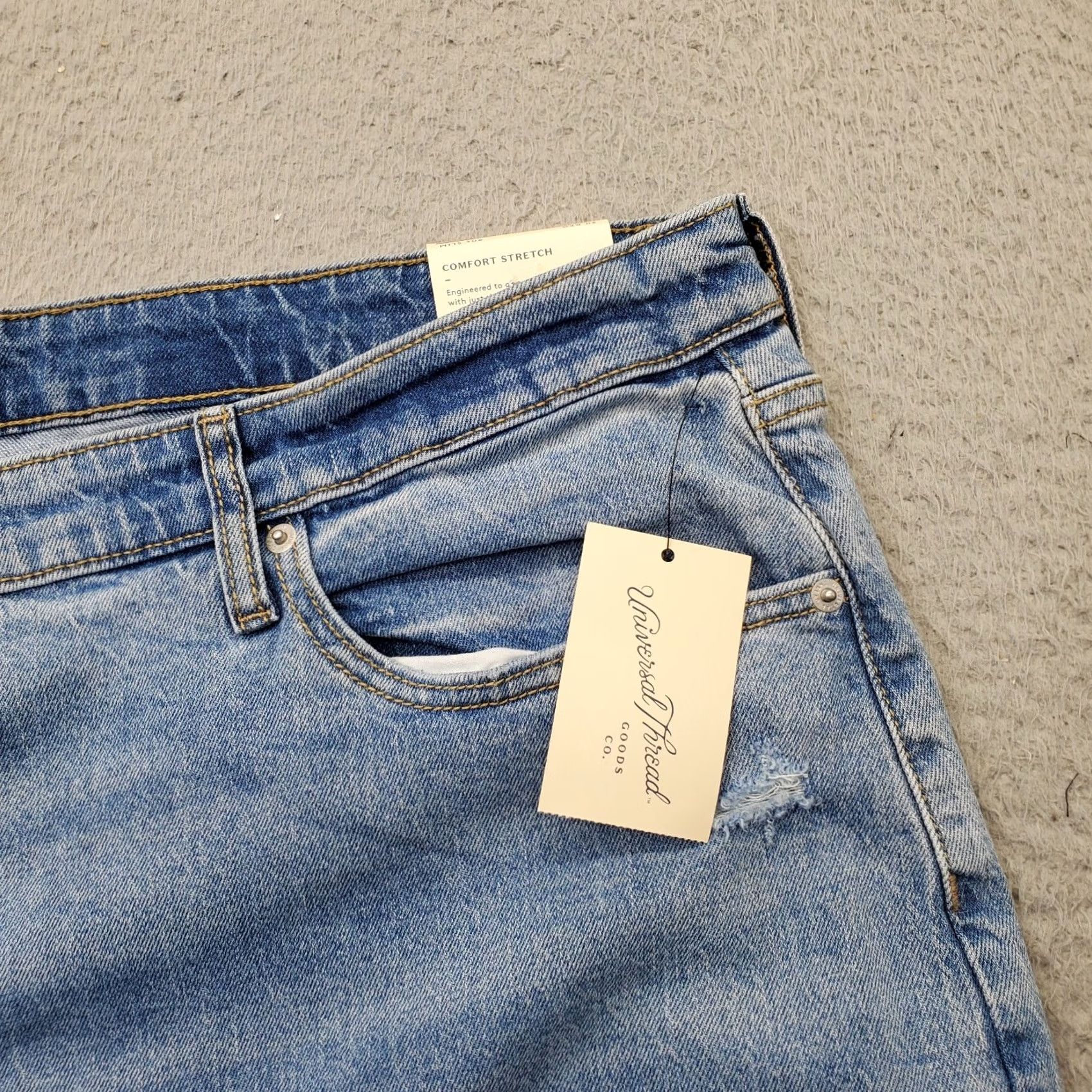 Vintage Universal Thread Jeans Womens Size 30 Blue Denim High Rise 90S Slim Comfort Stretch Jeans Size 30" / US 8 / IT 44 - 6 Thumbnail
