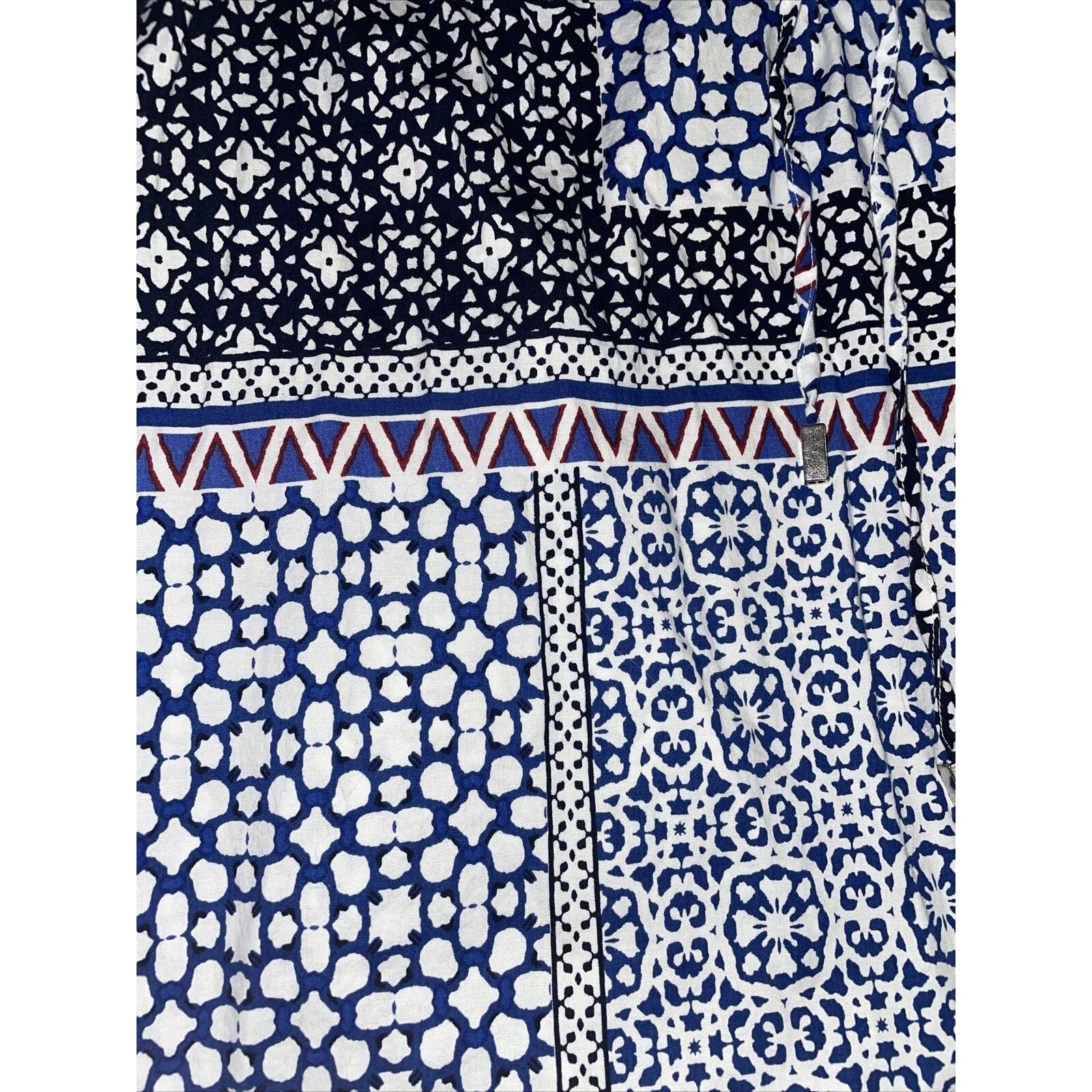 Other Liz Claiborne Women's Top Small Tie Neck Crisp Cotton Spande Size S / US 4 / IT 40 - 3 Thumbnail