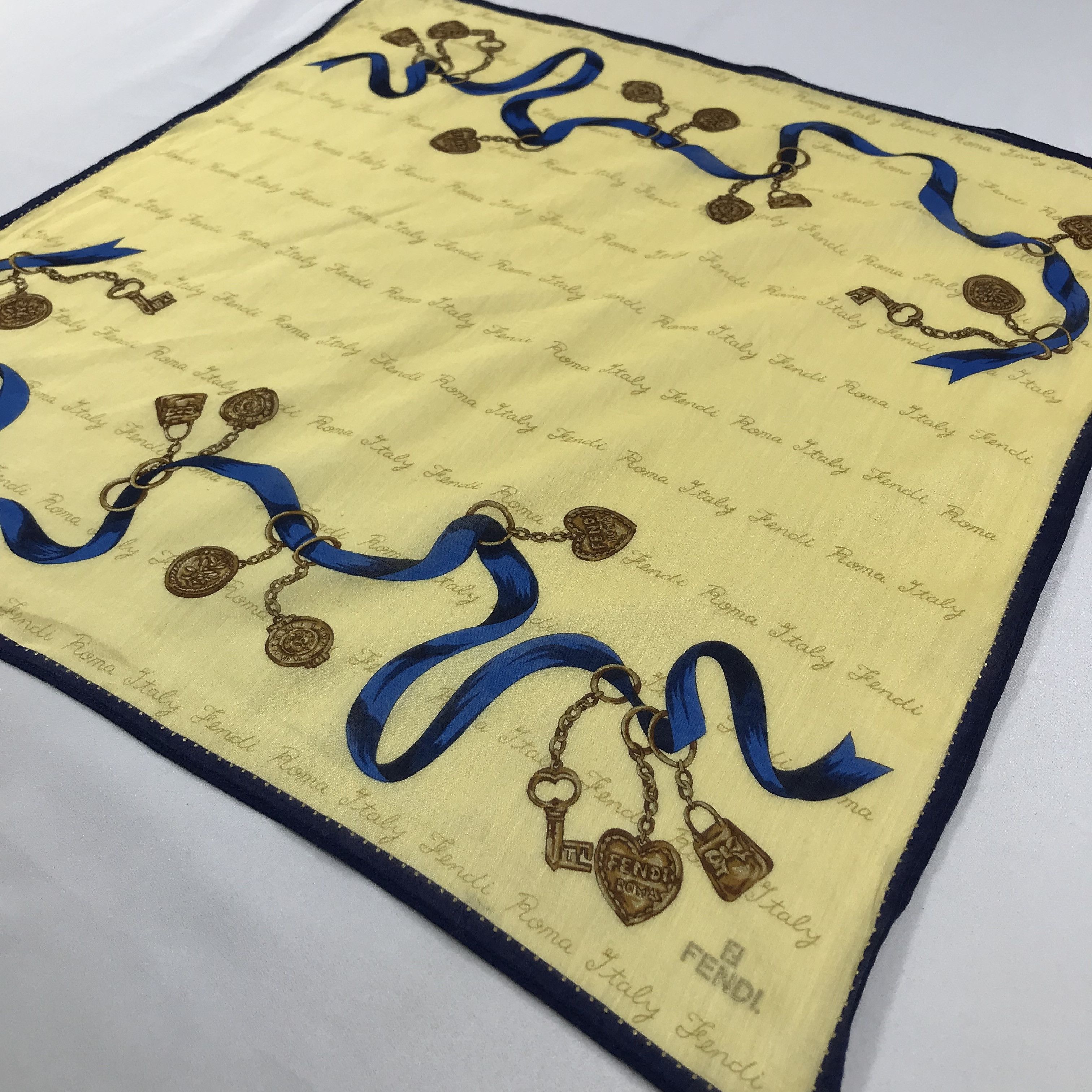 Vintage Vintage Fendi Bandana / Handkerchief / Neckerchief - S2525 Size ONE SIZE - 2 Thumbnail