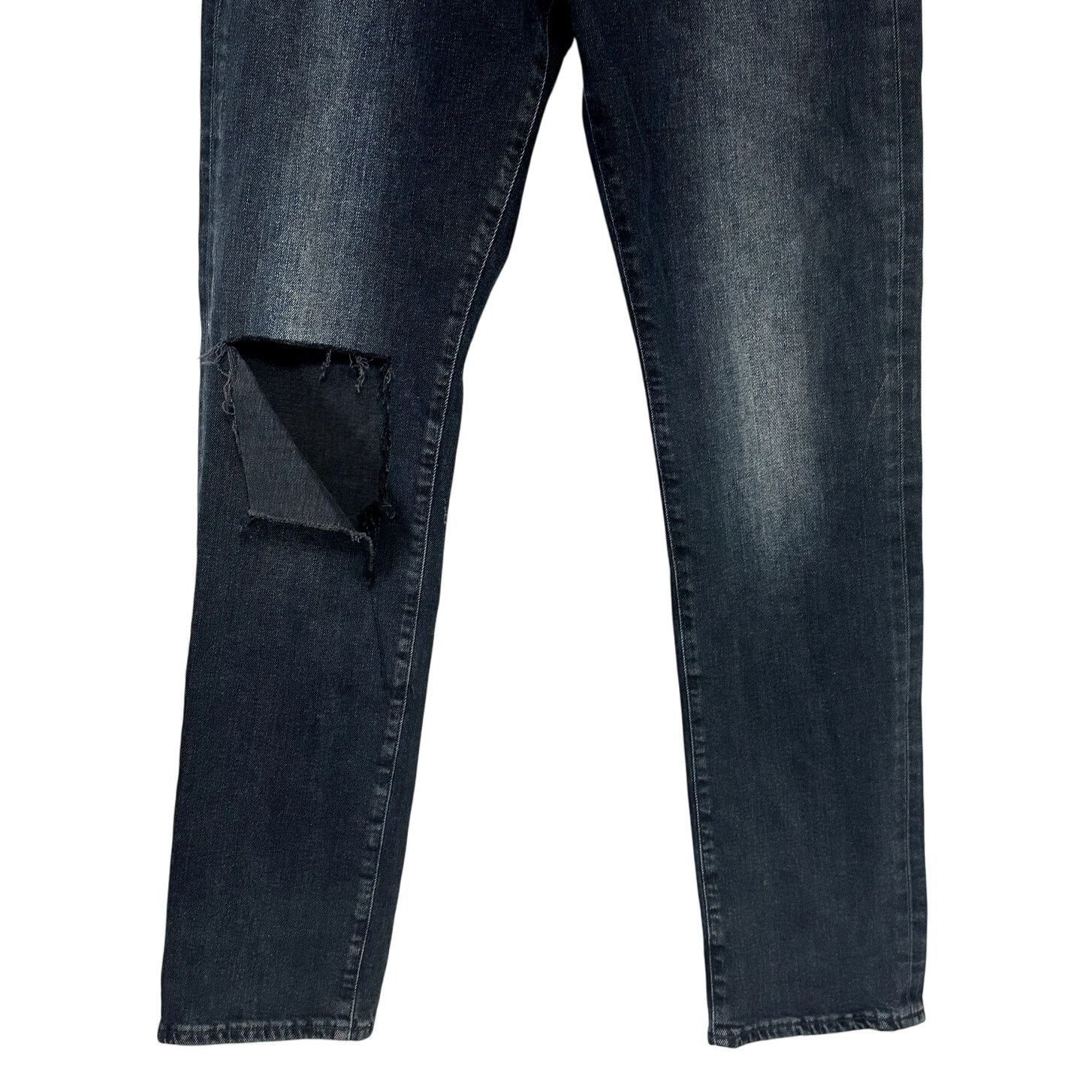 7 For All Mankind 7 For All Mankind Easy Slim Jeans Distressed Denim Blue 29 Size 29" - 3 Thumbnail