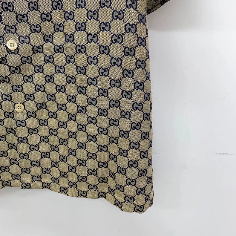 Gucci Gucci Brown logo jacquad full-print linen lapel single-bre Size US M / EU 48-50 / 2 - 4 Thumbnail