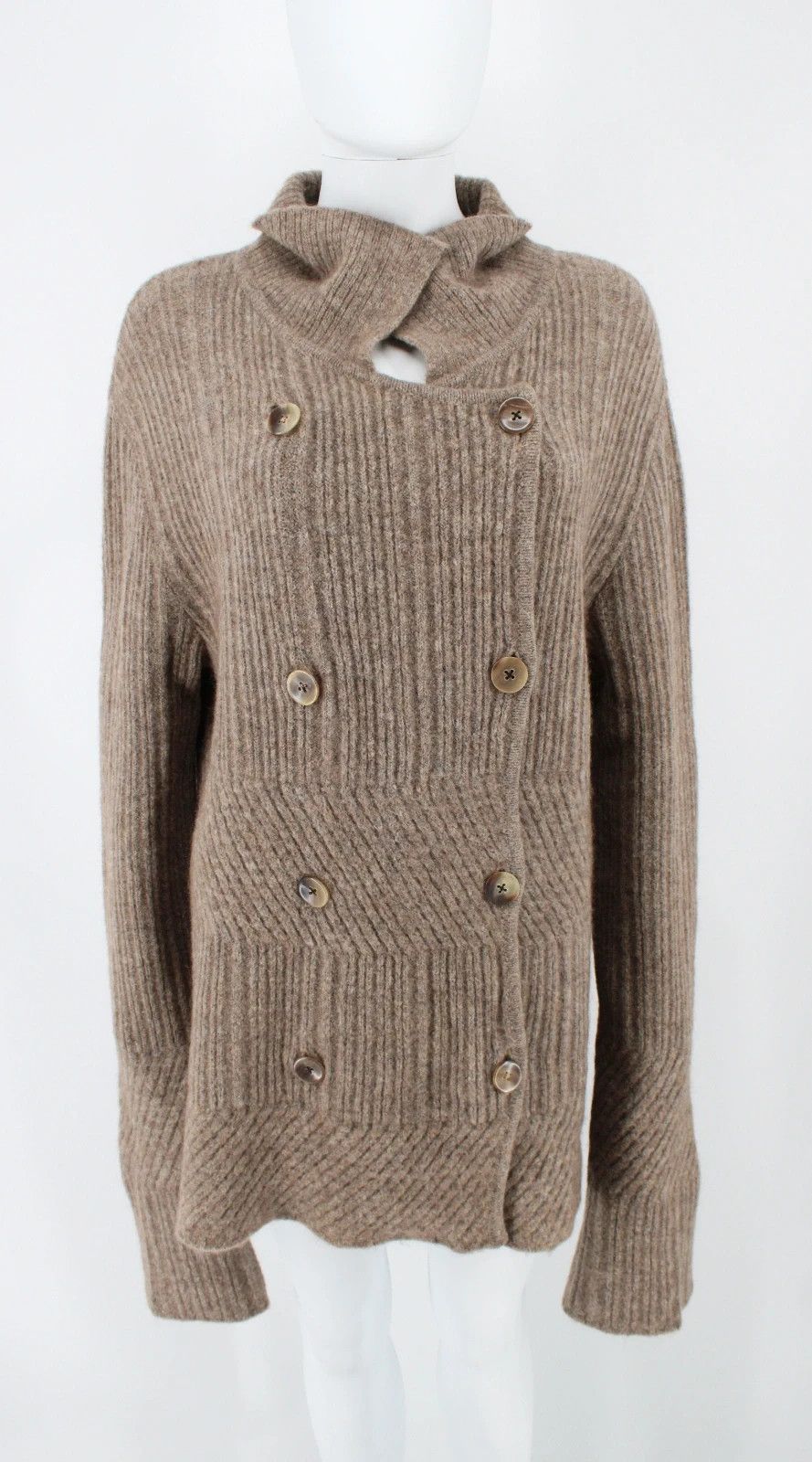 Ann Demeulemeester Ann Demeulemeester Artisanal Oversized Wool Knit Cardigan Size XS / US 0-2 / IT 36-38 - 8 Thumbnail
