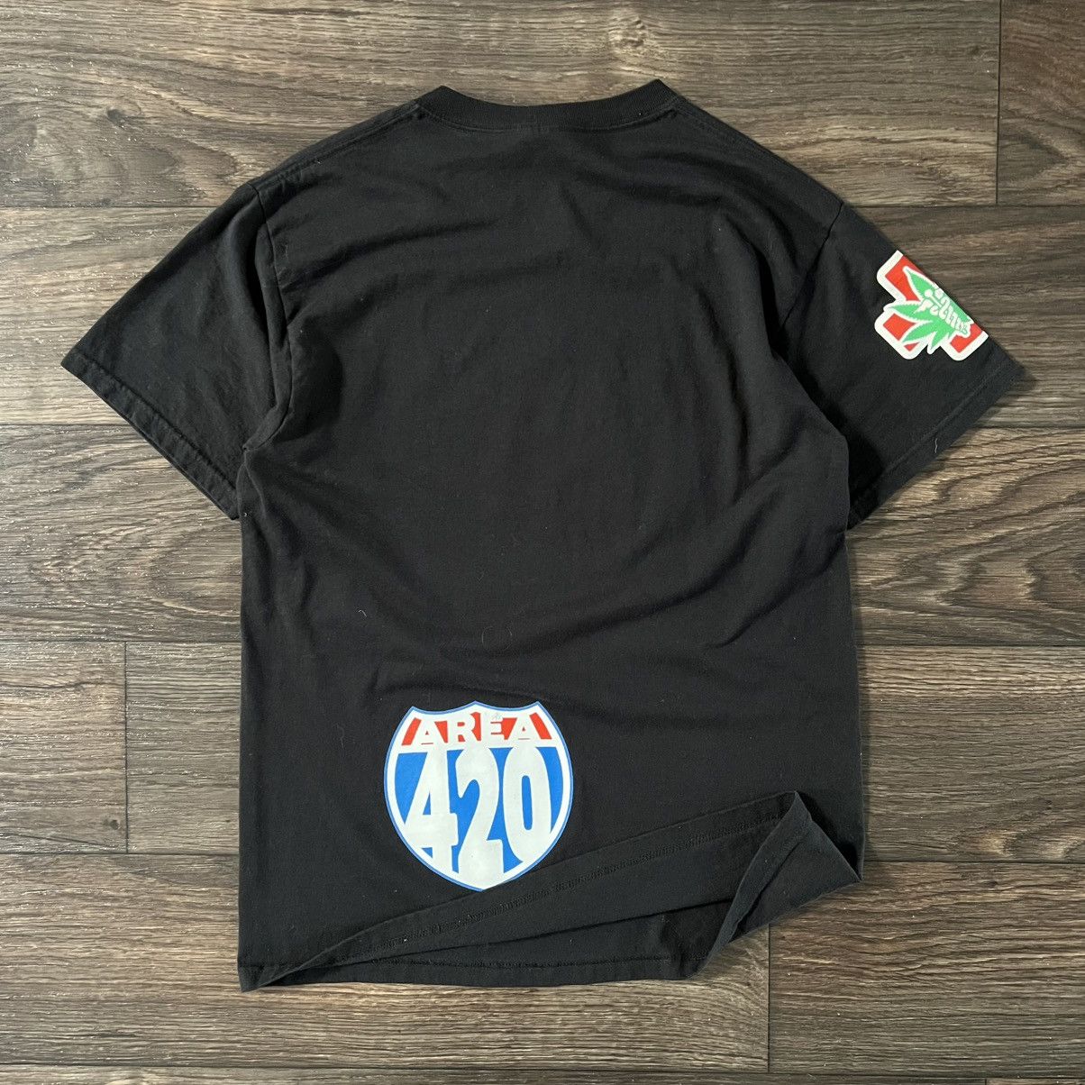 Jerzees 2000s Hightimes 420 Vintage Graphic Route 66 style Size US M / EU 48-50 / 2 - 3 Thumbnail