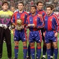 Kappa Romario Kappa Barcelona 1994 1995 Long Sleeve Soccer Jersey Size US L / EU 52-54 / 3 - 6 Thumbnail