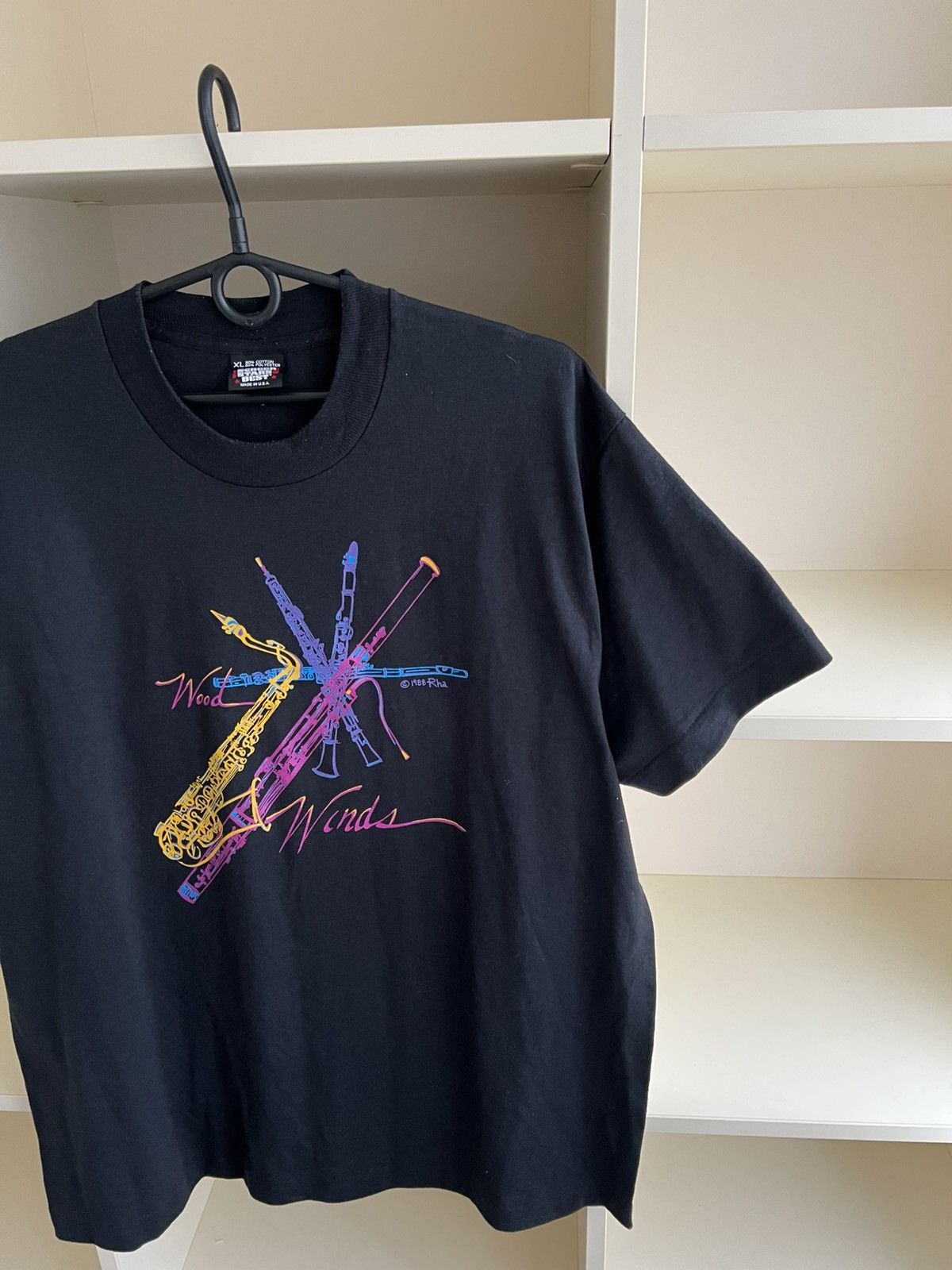 Vintage Vintage 1988 Woodwinds Tee T-Shirt Music Screen Stars Size US XL / EU 56 / 4 - 5 Thumbnail