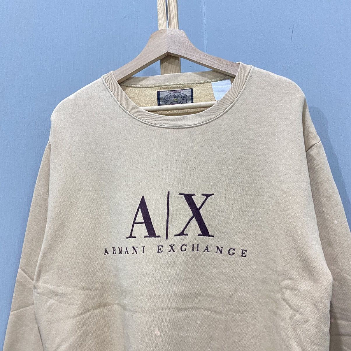 Armani Exchange Vintage Armani Exchange BigLogo Spellout Crewneck Sweatshirt Size US L / EU 52-54 / 3 - 3 Thumbnail