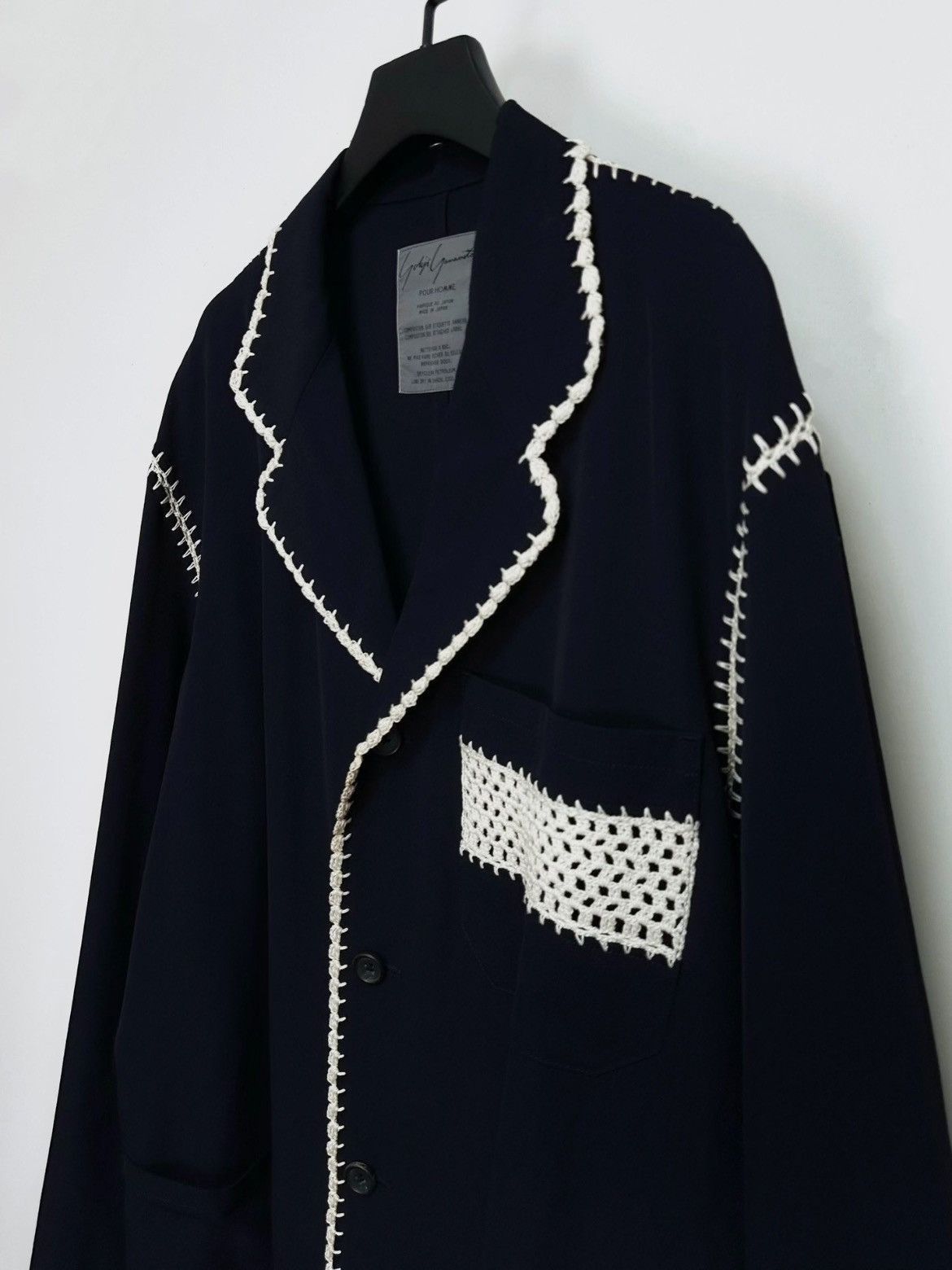 Yohji Yamamoto Yohji Yamamoto 91ss “shirt collection” knitwear jacket-2505 Size US M / EU 48-50 / 2 - 6 Thumbnail
