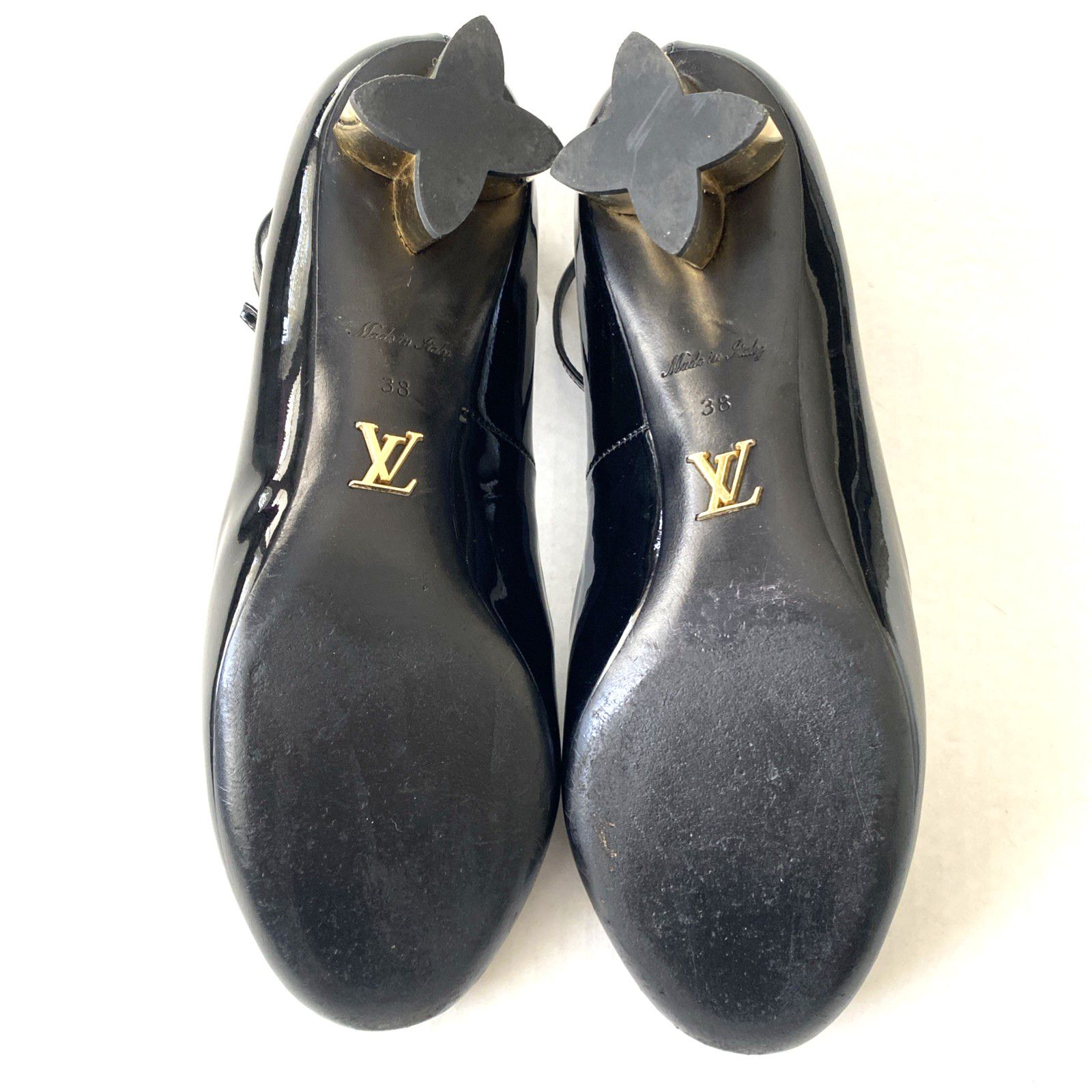 Louis Vuitton Louis Vuitton Night Bloom Pump Black Ankle Strap Flower Heel Size US 8 / IT 38 - 14 Thumbnail
