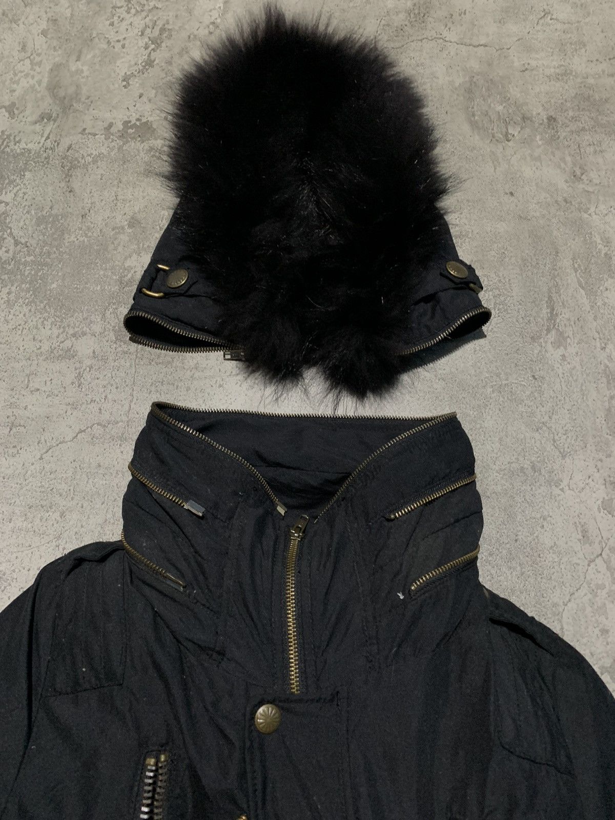 If Six Was Nine SLY JAPAN multi zipper convertible punk raccoon fur jacket Size US S / EU 44-46 / 1 - 7 Thumbnail
