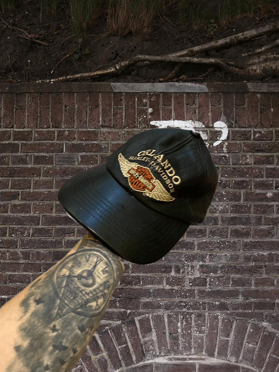 Harley Davidson Hats Vintage Cap big logo Harley Davidson Y2K Streetwear Size ONE SIZE - 1 Thumbnail