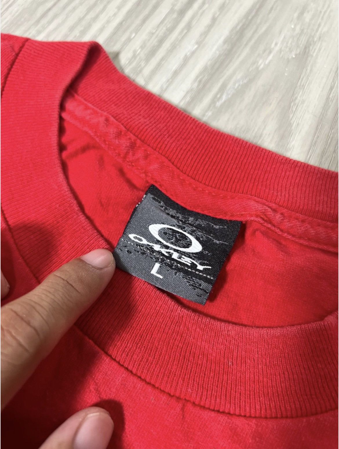 Oakley Oakley Red Digital Cinema Tee (Rare) Size US L / EU 52-54 / 3 - 4 Thumbnail