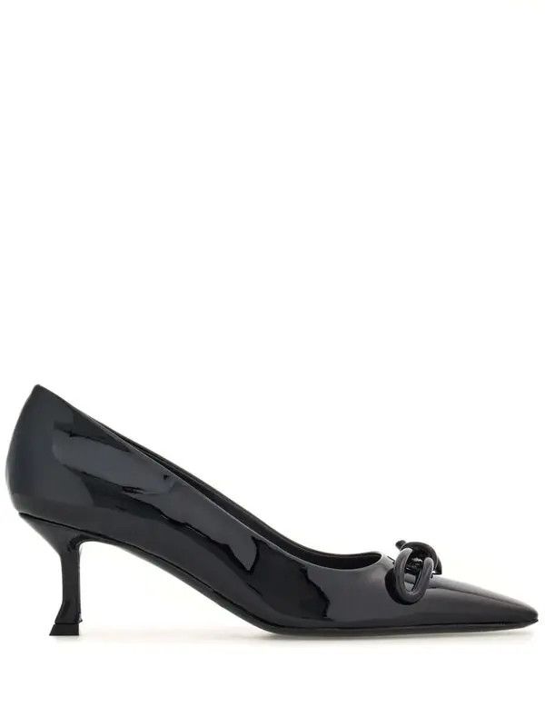 Salvatore Ferragamo o1s1rm0924 Detailing Leather Pumps in Black Size US 5.5 / IT 35.5 - 1 Thumbnail