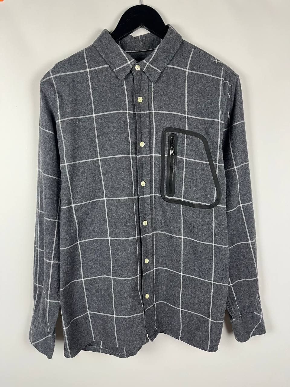 Bogner Bogner Men's Gray Plaid Flannel Shirt Size US L / EU 52-54 / 3 - 1 Thumbnail