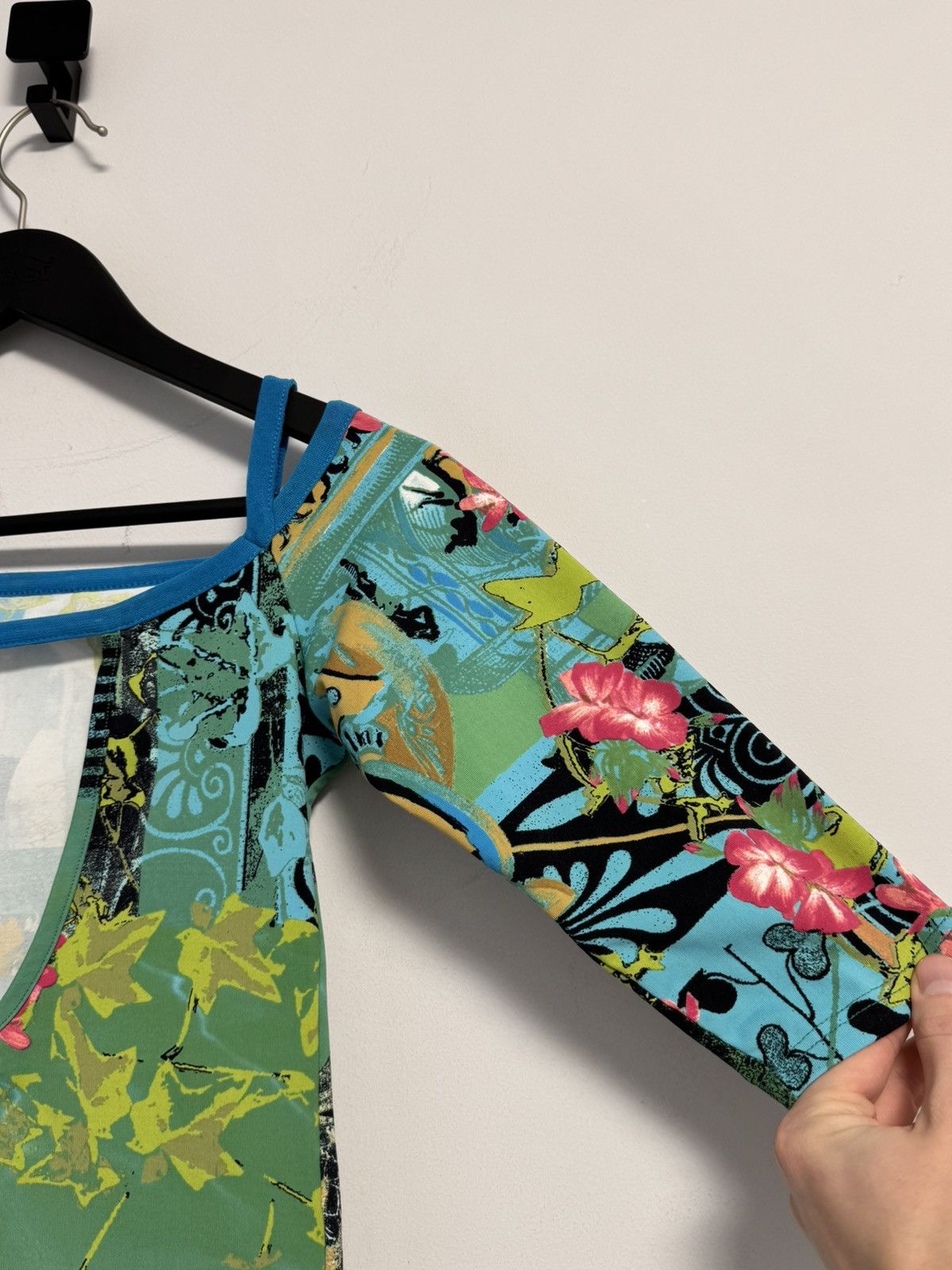 Other Save The Queen 90's Tops Fishbones Abstract Print Poliammide Size M / US 6-8 / IT 42-44 - 18 Thumbnail