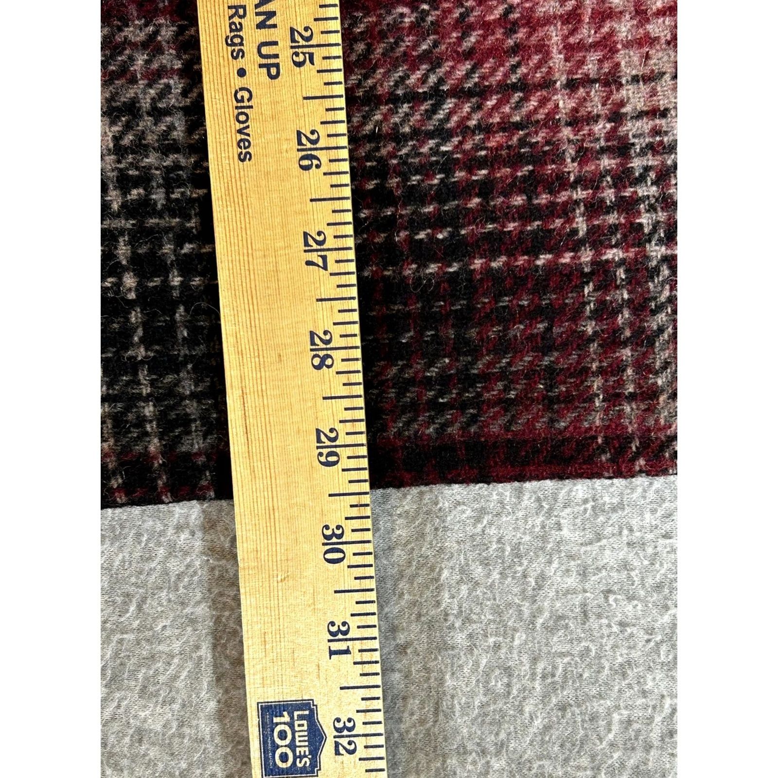 Vintage Vintage Thumbs Up Mens Wool Plaid Overcoat Jacket Coat Shacket Mid-Length Button Single-Breasted Outdoor Winter Casual Size M Red Size US M / EU 48-50 / 2 - 6 Thumbnail