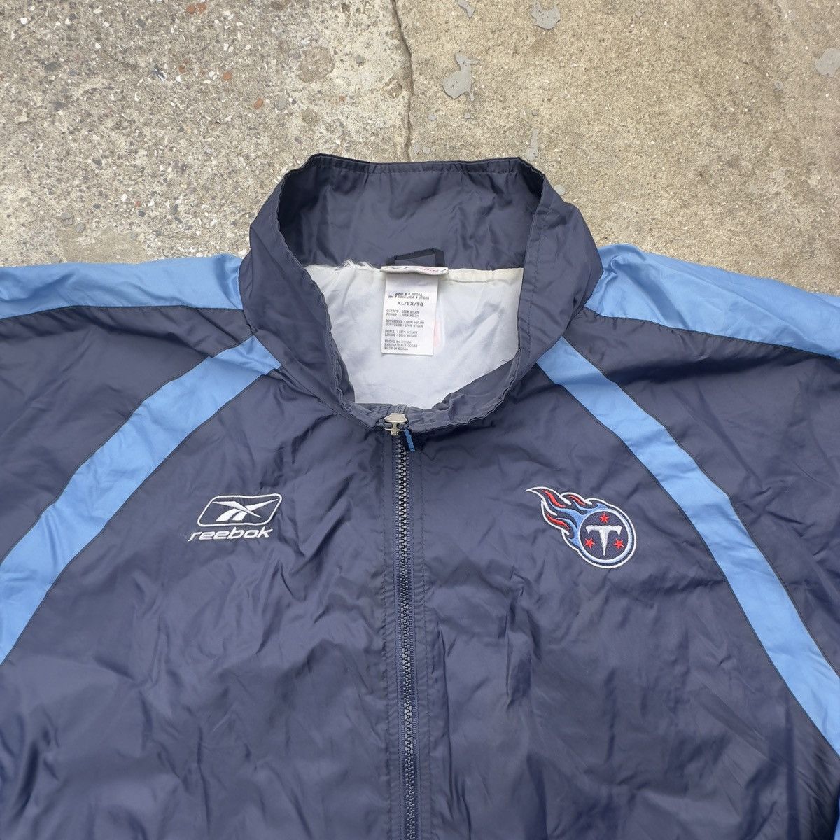 NFL × Reebok × Vintage Vintage Rare Reebok Titans team NFL track jacket Size US XL / EU 56 / 4 - 4 Thumbnail
