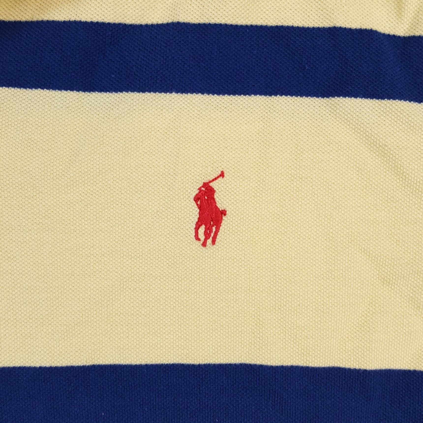 Polo Ralph Lauren Vintage Polo Ralph Lauren Men's L Polo Shirt 90s Striped Short Sleeve Collared Casual Golf Surf Preppy Size US L / EU 52-54 / 3 - 3 Thumbnail