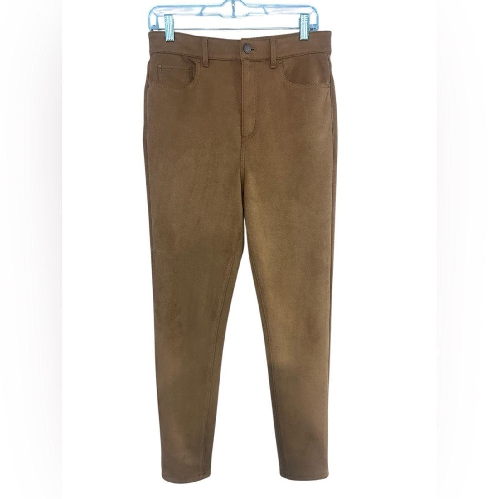 Ann Taylor Ann Taylor Sculpting Pocket Faux Suede High Rise Pants 8 Size 30" / US 8 / IT 44 - 2 Thumbnail