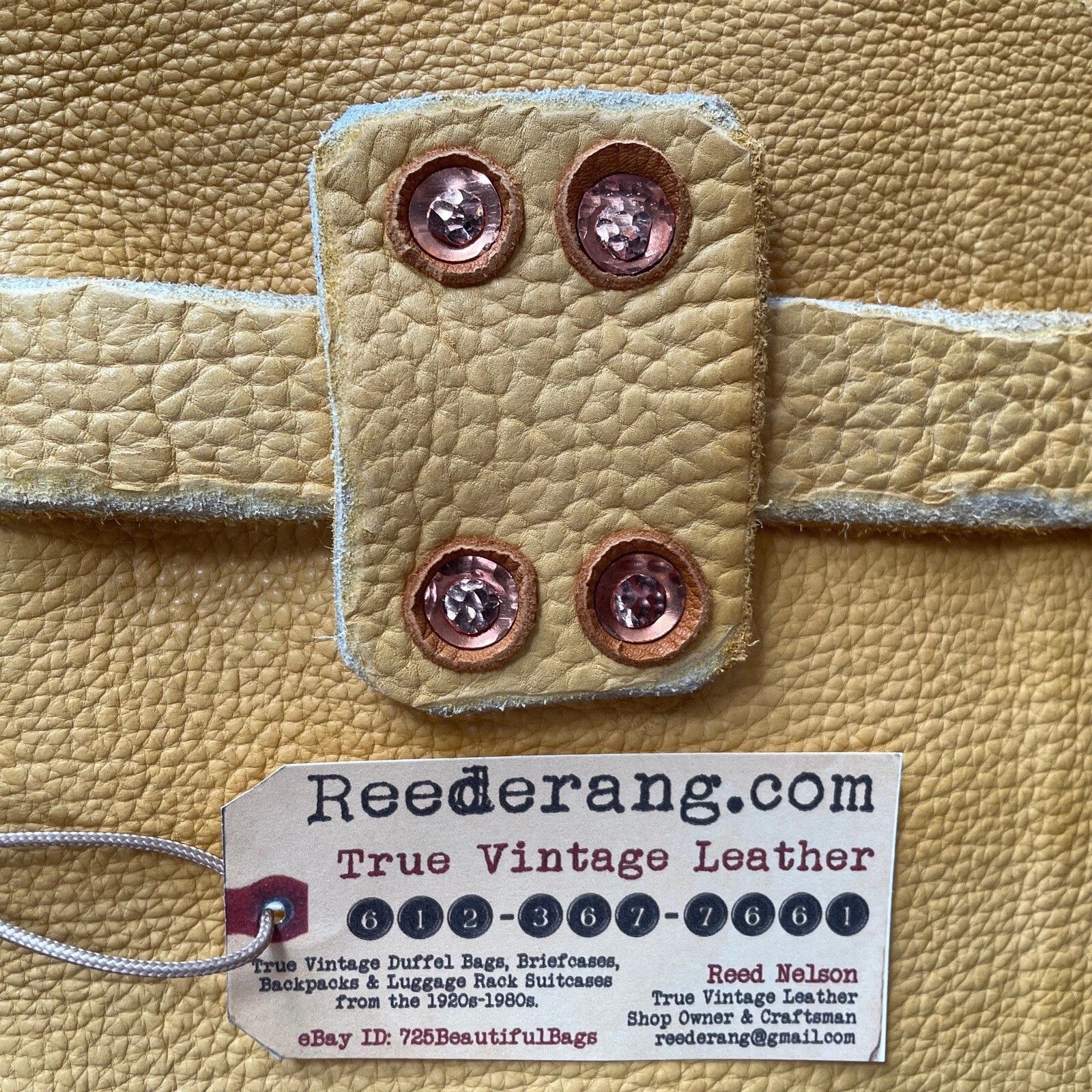 Handmade REEDERANG VINTAGE MOOSE LEATHER MACBOOK BRIEFCASE BAG R$3498 Size ONE SIZE - 12 Thumbnail