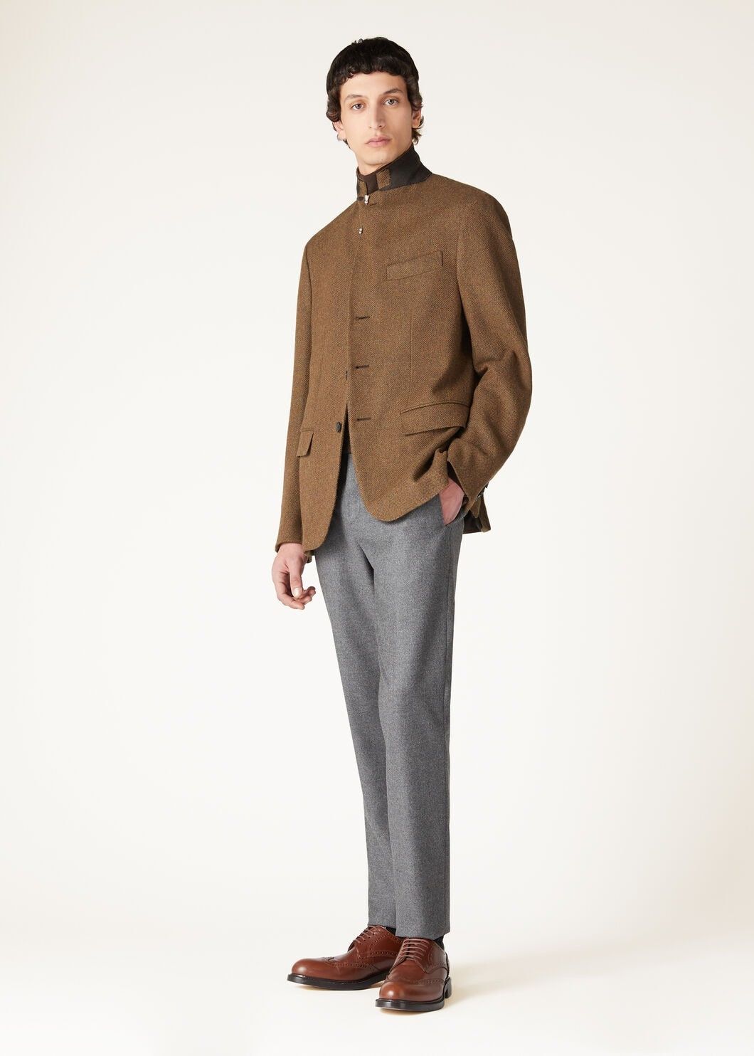 Loro Piana o1w1db10825 FAO6532 Torino Jacket in Brown Size US S / EU 44-46 / 1 - 2 Thumbnail