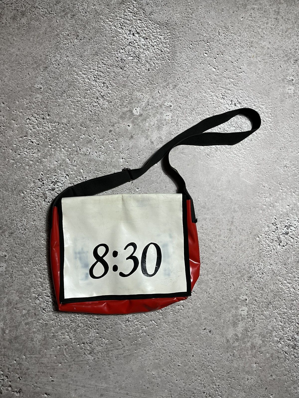 Messenger Bag in FREITAG Style Upcycled Tarpaulin Material
