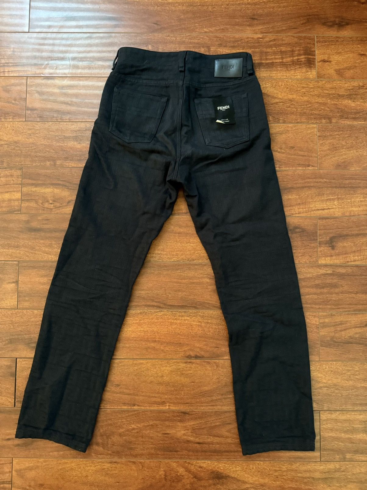 Fendi Fendi Black Jacquard “Forever Fendi” Jean Size US 30 / EU 46 - 2 Thumbnail