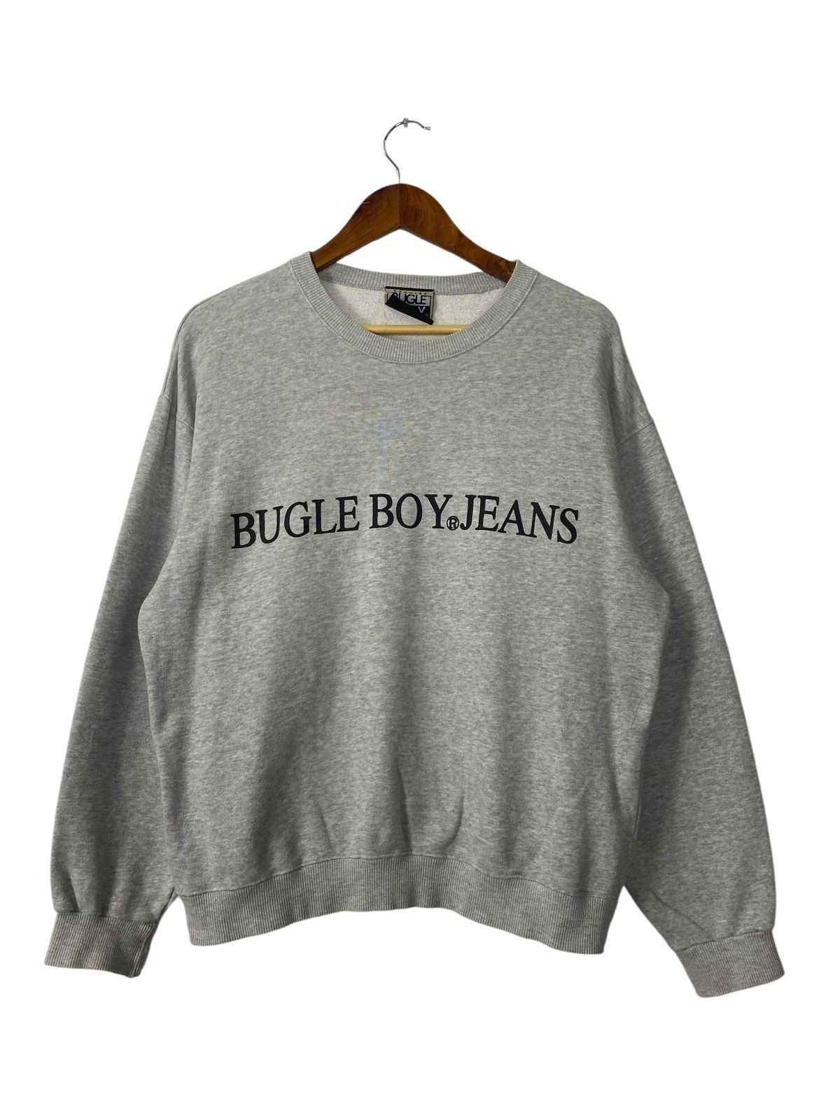 Bugle Boy × Vintage Vintage 90s Bugle Boy Jeans logo sweatshirt Size US M / EU 48-50 / 2 - 1 Thumbnail