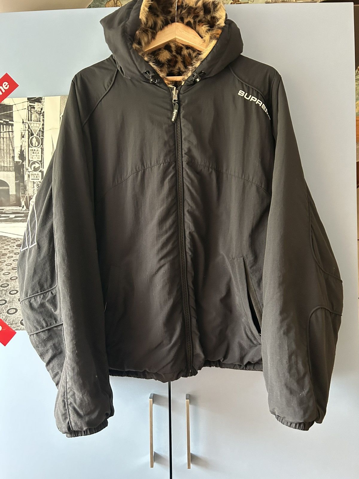 Supreme Supreme SS25 Faux Fur Reversible Hooded Track Jacket Size US L / EU 52-54 / 3 - 1 Thumbnail