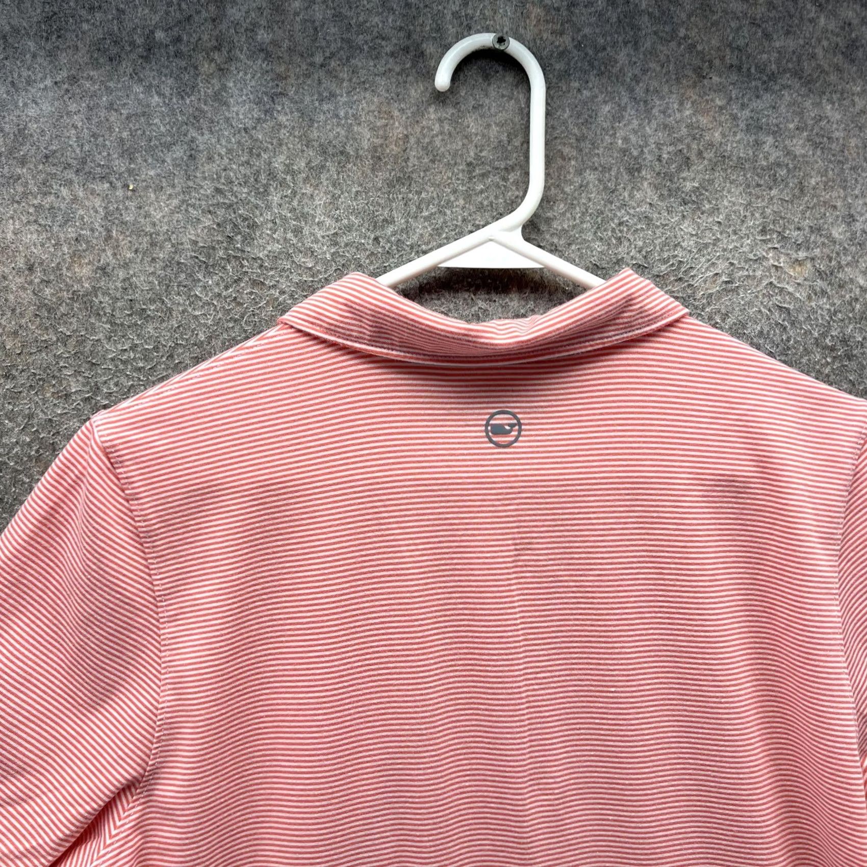Vineyard Vines Vineyard Vines Polo Shirt Womens Large Pink Stripe Pocket Performance Shirt Size L / US 10 / IT 46 - 4 Thumbnail