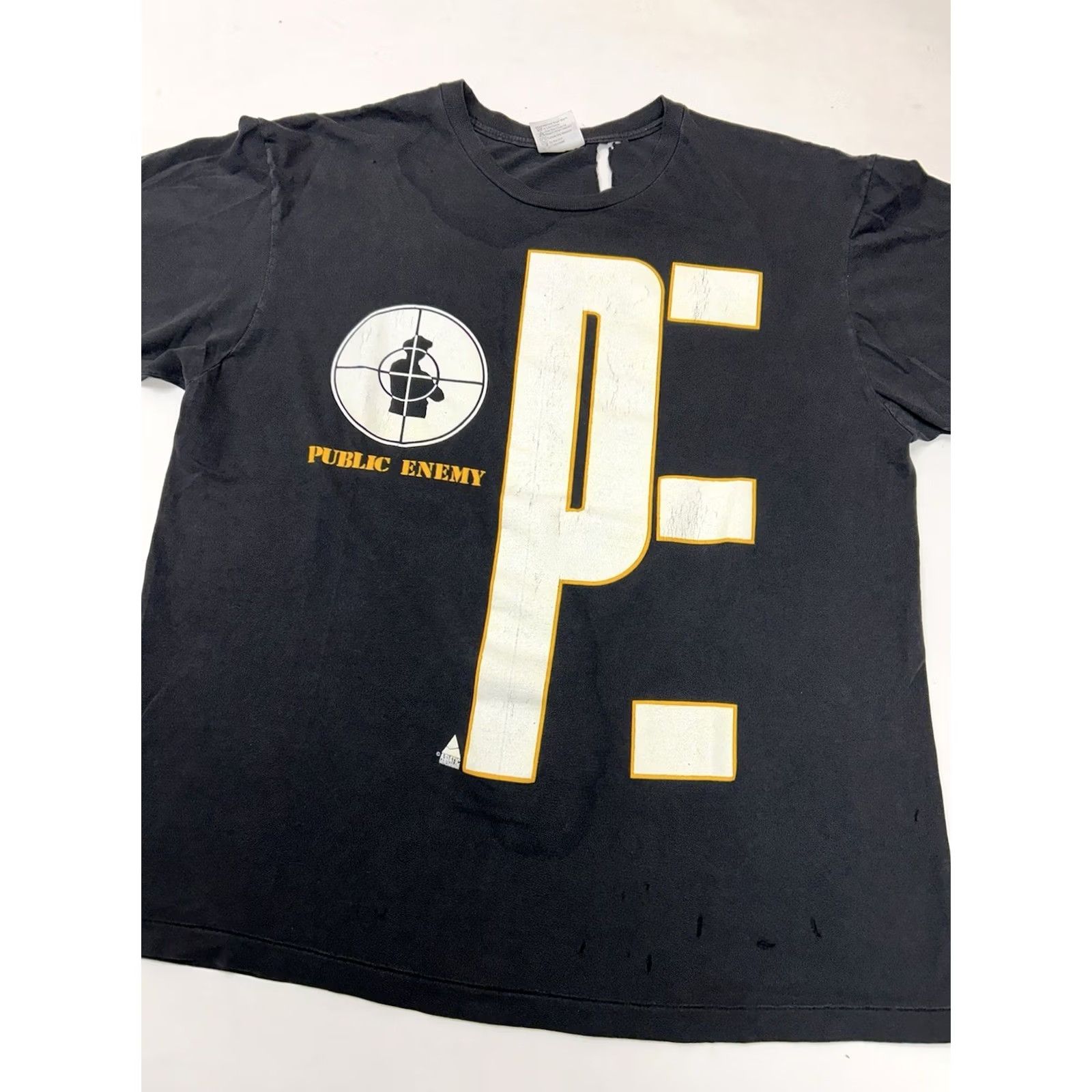 Hanes VINTAGE Public Enemy Rap Tee XL Dry Rot As Is Can Be Worn 90s Rare Display Item Hanes Black Size US XL / EU 56 / 4 - 3 Thumbnail