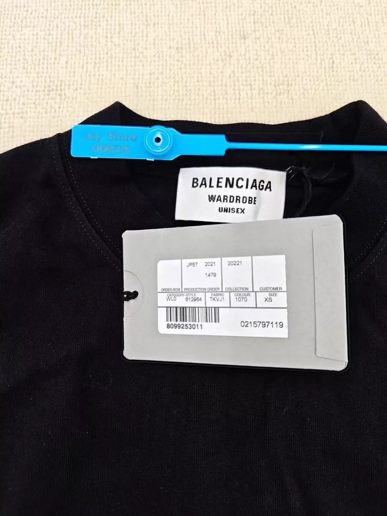 Balenciaga Balenciaga Cola Embroidered Short Sleeve Tee Size US XS / EU 42 / 0 - 4 Thumbnail