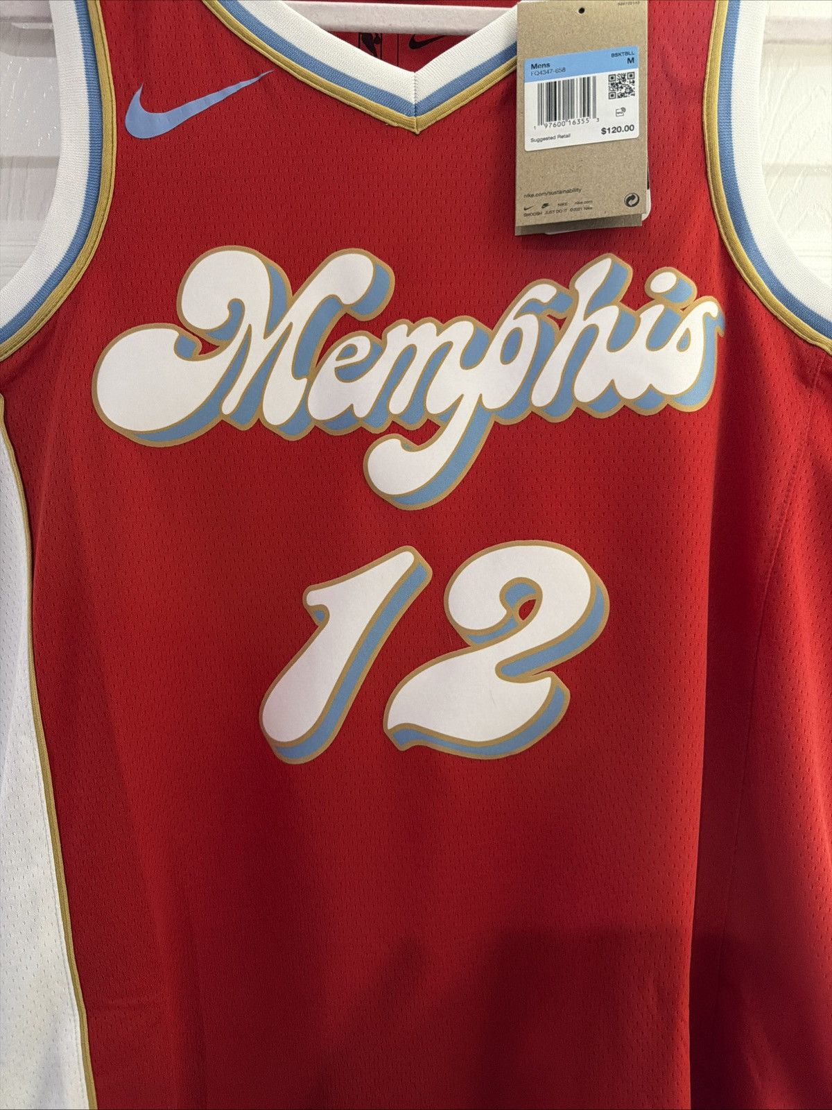 Nike Nike Memphis Grizzlies Ja Morant Jersey Men M Size US M / EU 48-50 / 2 - 2 Thumbnail