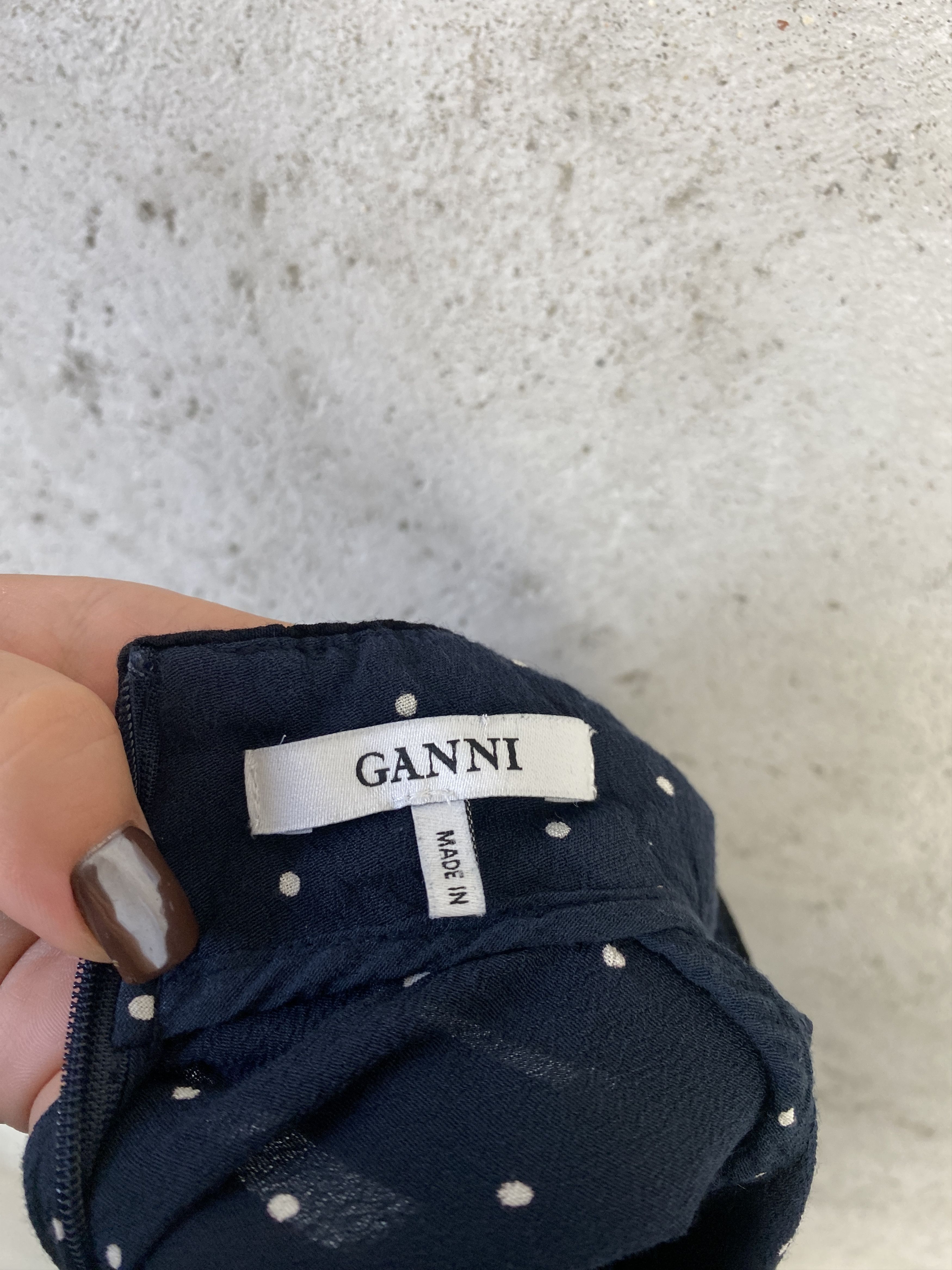 Ganni Ganni polka dot midi viscose dress casual Size M / US 6-8 / IT 42-44 - 4 Thumbnail