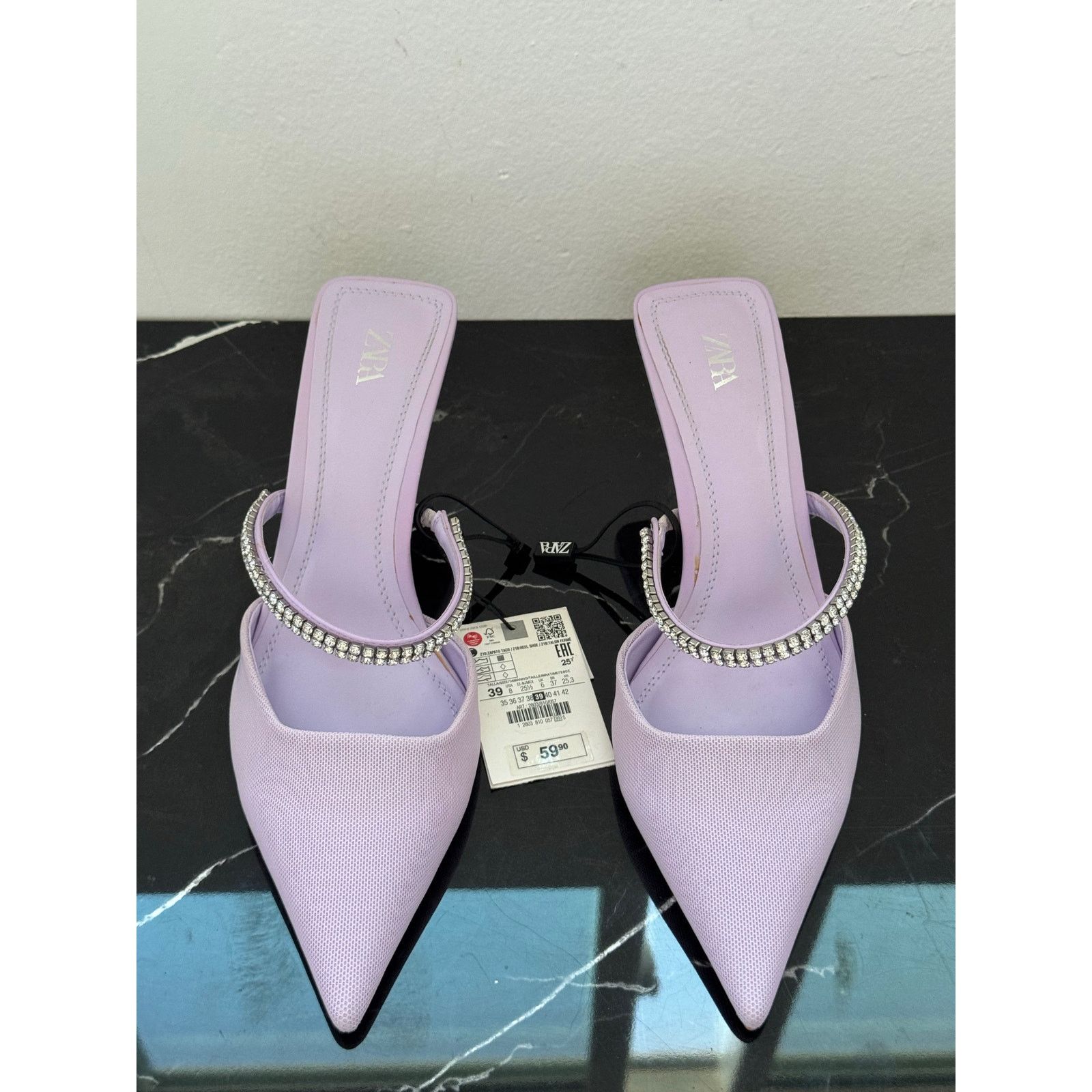 Zara Zara Pointed-Toe Kitten Heel Size US 9 / IT 39 - 3 Thumbnail