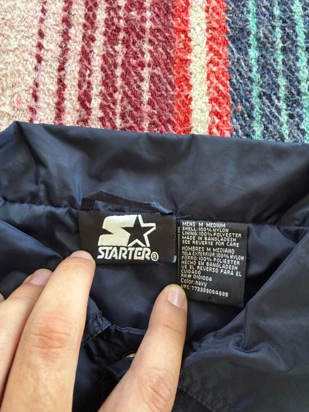 Starter 90s Starter Navy Lightweight Coach’s Jacket XL Size US XL / EU 56 / 4 - 6 Thumbnail