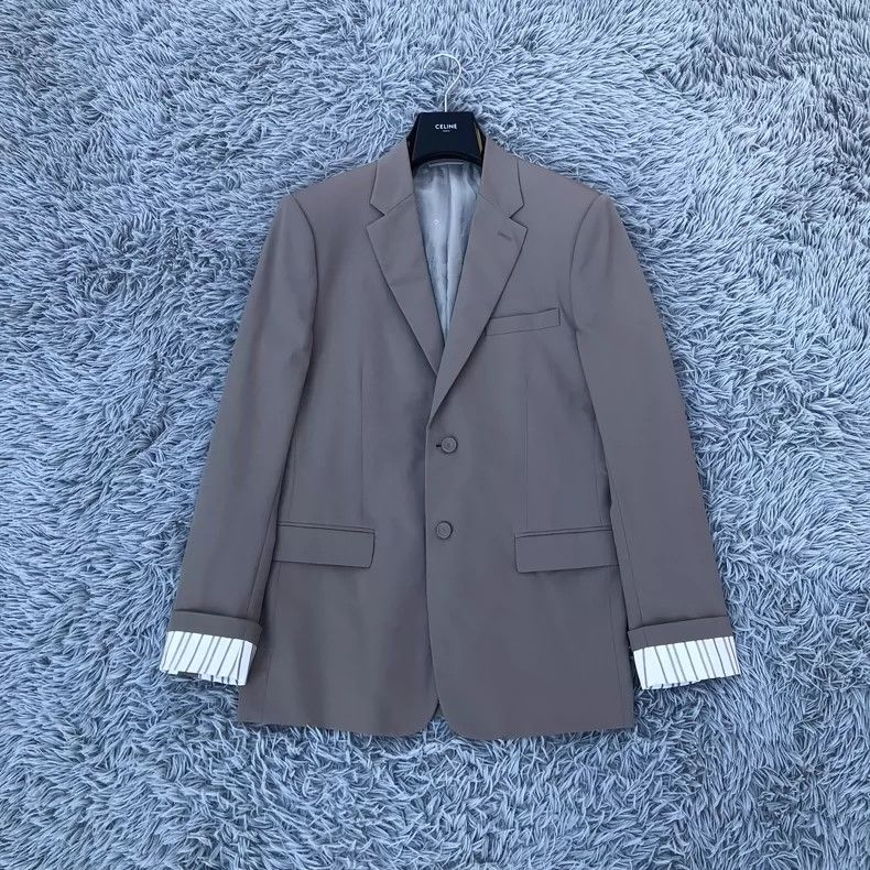 Dior Dior Cuff logo kaki suit jacket 2501-Nextarrow Size US M / EU 48-50 / 2 - 1 Thumbnail
