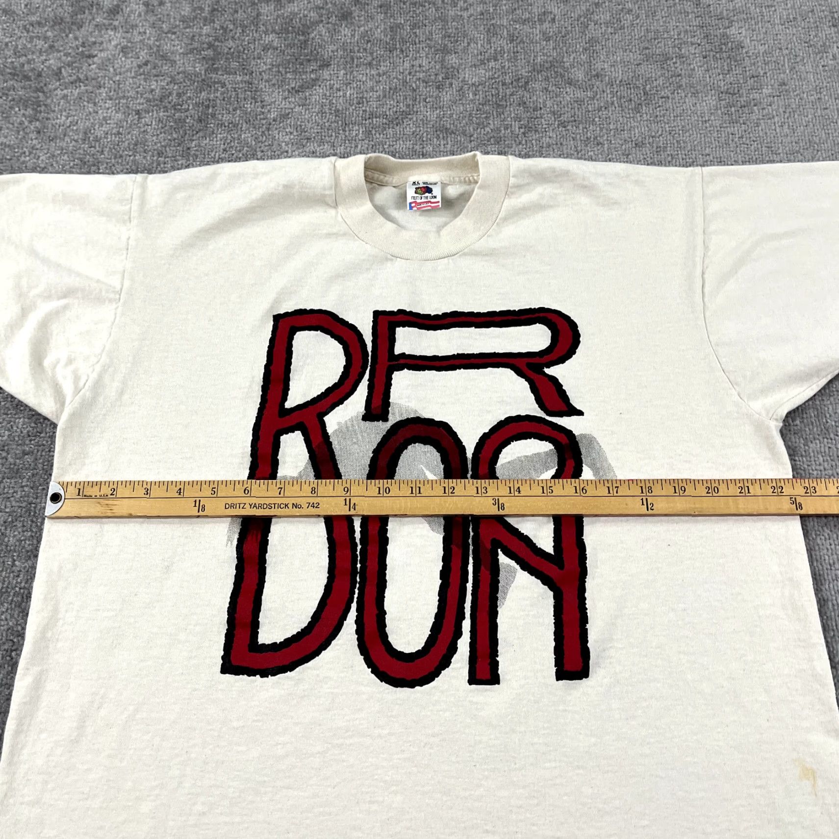 Fruit Of The Loom VINTAGE Fruit of the Loom Shirt Adult XL Graphic Tee I wear tights therefore I am 90s USA Brown Crew Neck Short Sleeve T-Shirt Mens Size US XL / EU 56 / 4 - 7 Thumbnail
