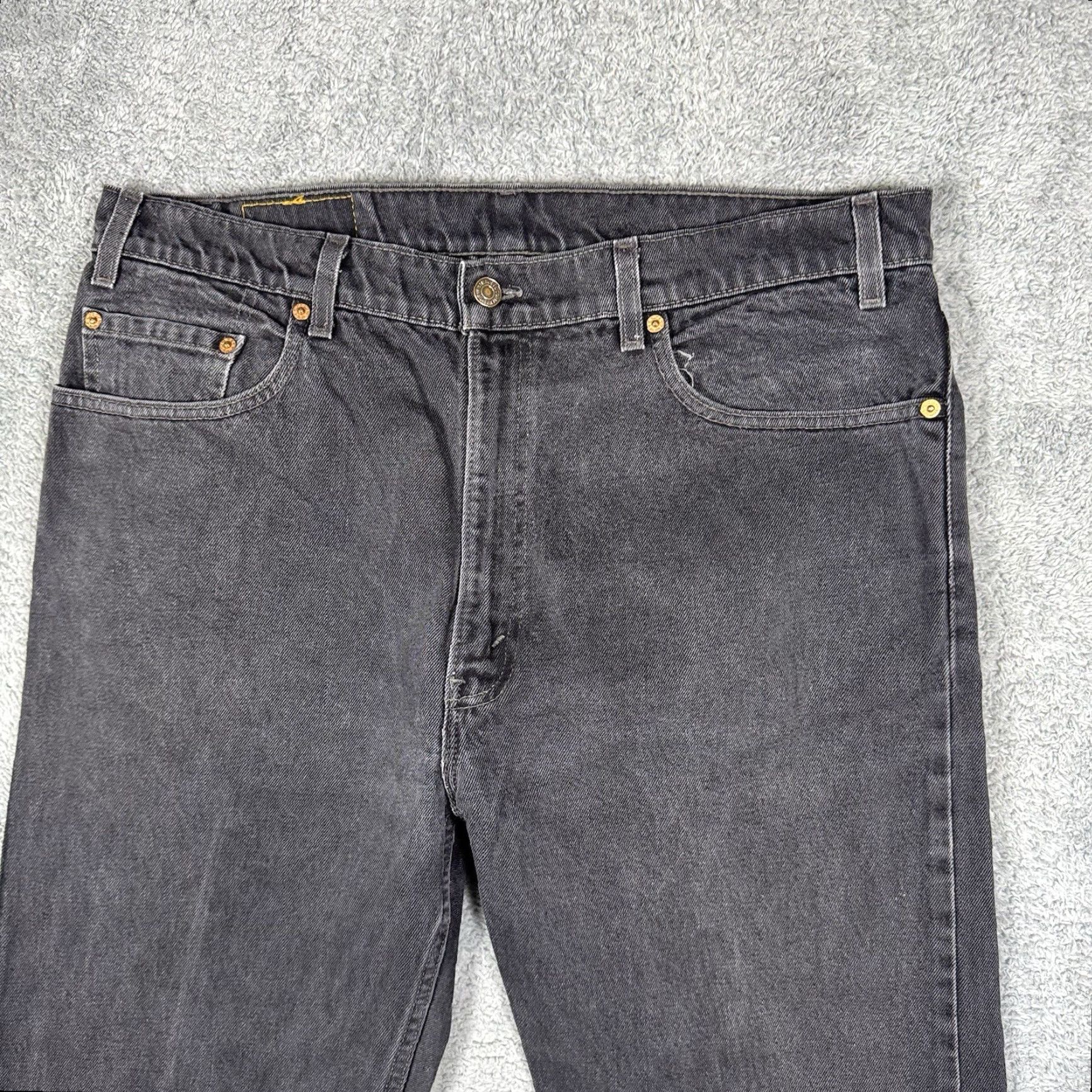Levi's VINTAGE Levi's 505 Jeans Mens 38x32 USA Made 1998 Charcoal Wash Paper Tag 90s Grunge Denim 5-Pocket Mens Jeans Size US 38 / EU 54 - 2 Thumbnail