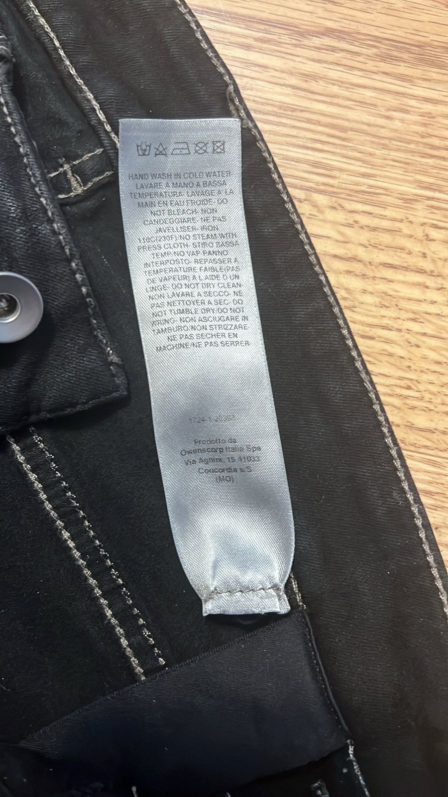 Rick Owens × Rick Owens Drkshdw Rick Owens Waxed Detroits SBB Size US 29 - 6 Thumbnail
