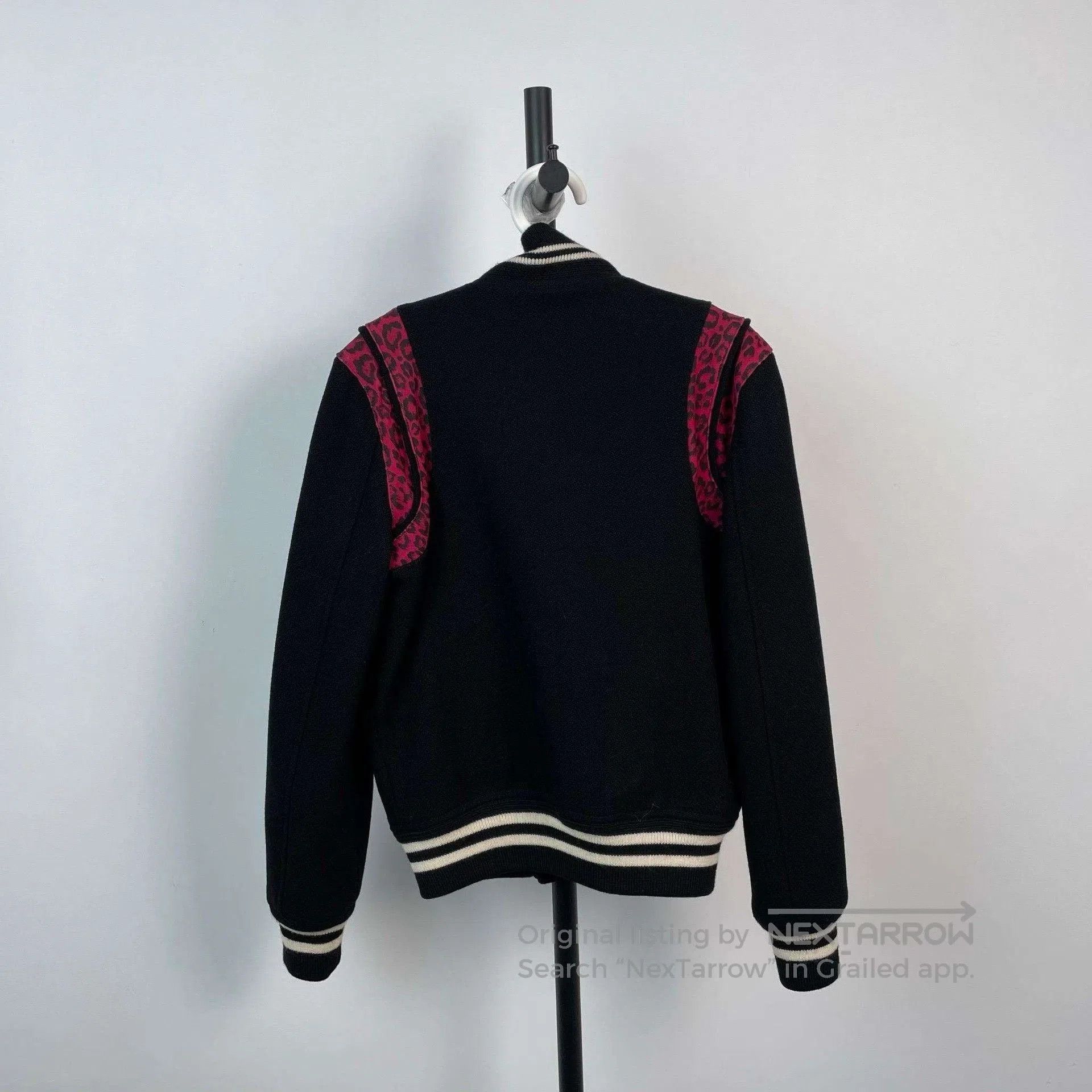 Saint Laurent Paris Saint Laurent Black Baseball Jacket. Size M / US 6-8 / IT 42-44 - 2 Thumbnail