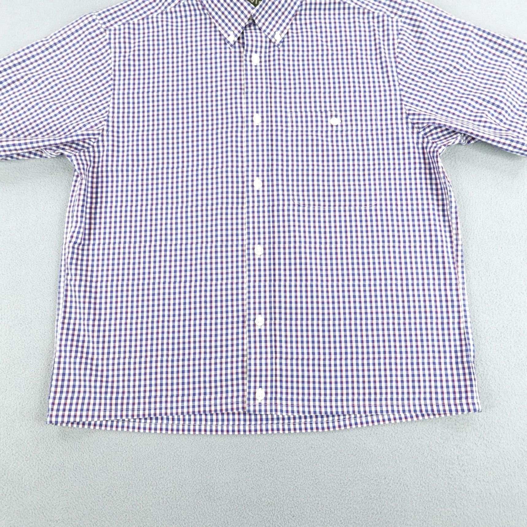 Orvis Orvis Button Up Shirt Mens M Blue White Gingham Plaid Short Sleeve Casual Workwear Button-Down Collar Outdoors Mens Size US M / EU 48-50 / 2 - 4 Thumbnail