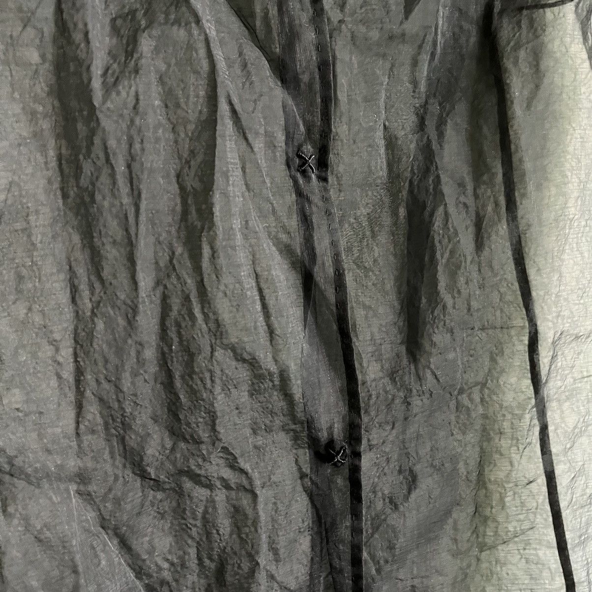 Burberry × Burberry Prorsum Roberto Menichetti AW01 Carbon See-through Shirt Size S / US 4 / IT 40 - 8 Thumbnail