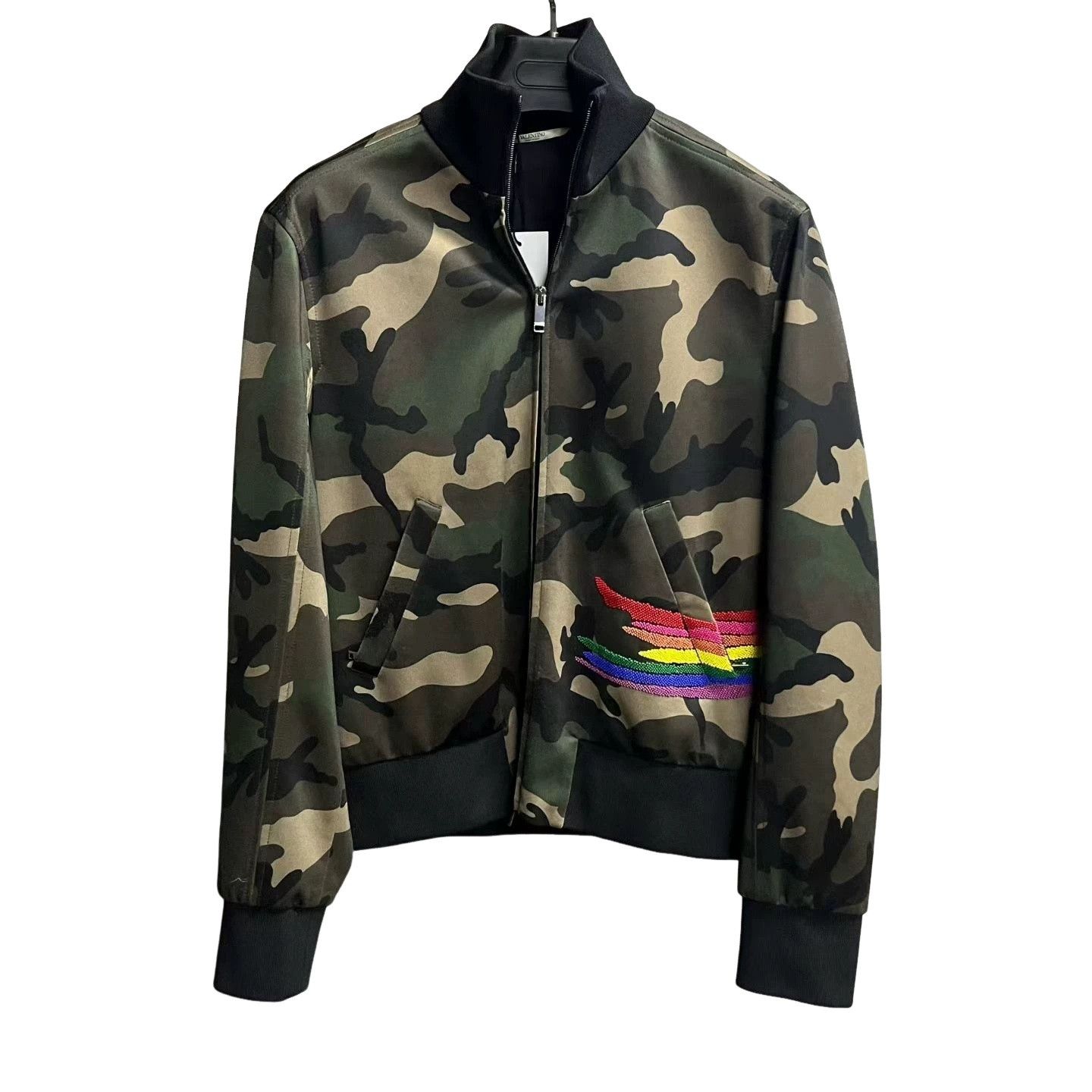 Valentino Valentino Camo Rainbow Beaded Zip Jacket Size 46 Size US S / EU 44-46 / 1 - 1 Thumbnail