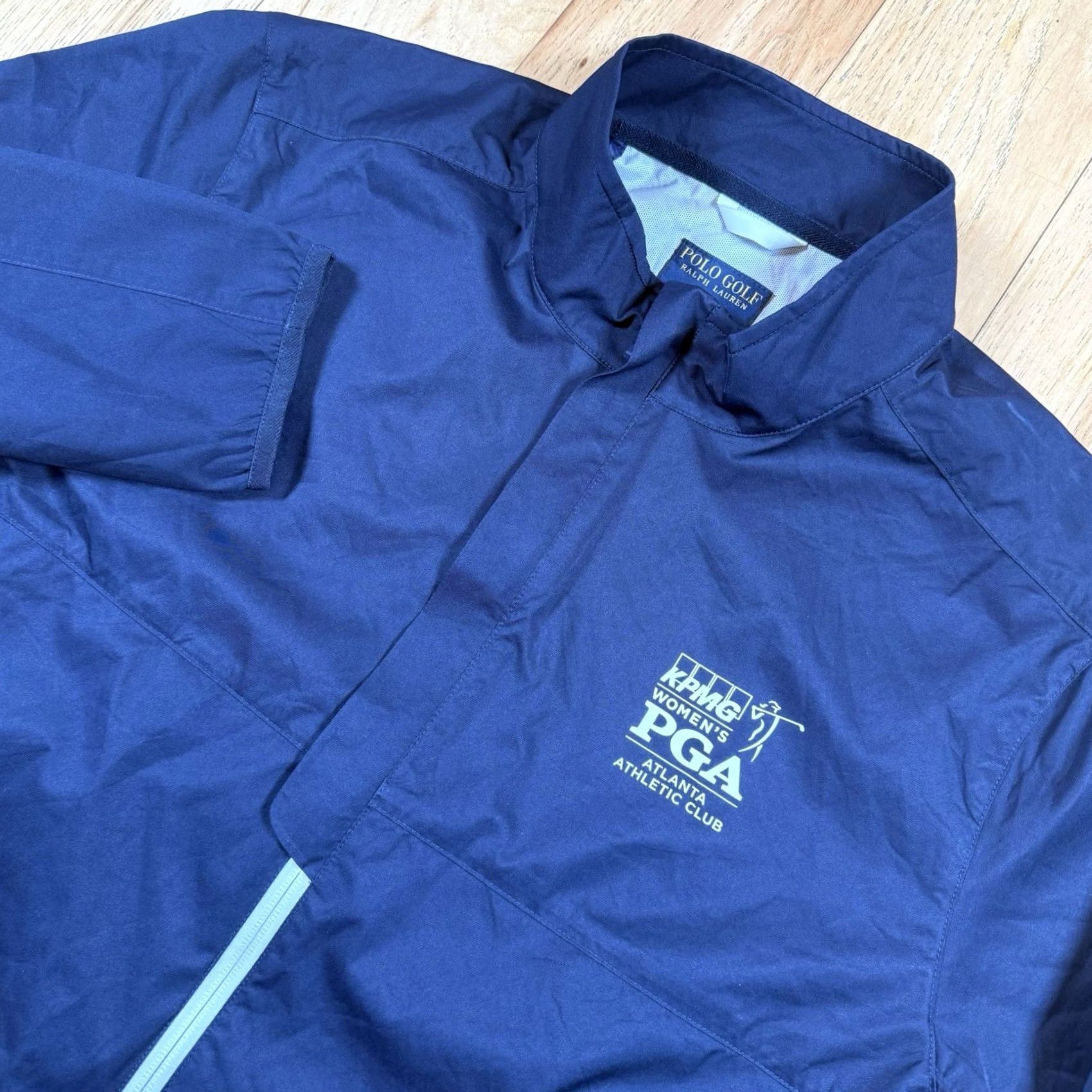 Ralph Lauren Polo Ralph Lauren Windbreaker Jacket Mens L Full Zip LPGA Water Repell Golf Nylon Blue Size US L / EU 52-54 / 3 - 2 Thumbnail