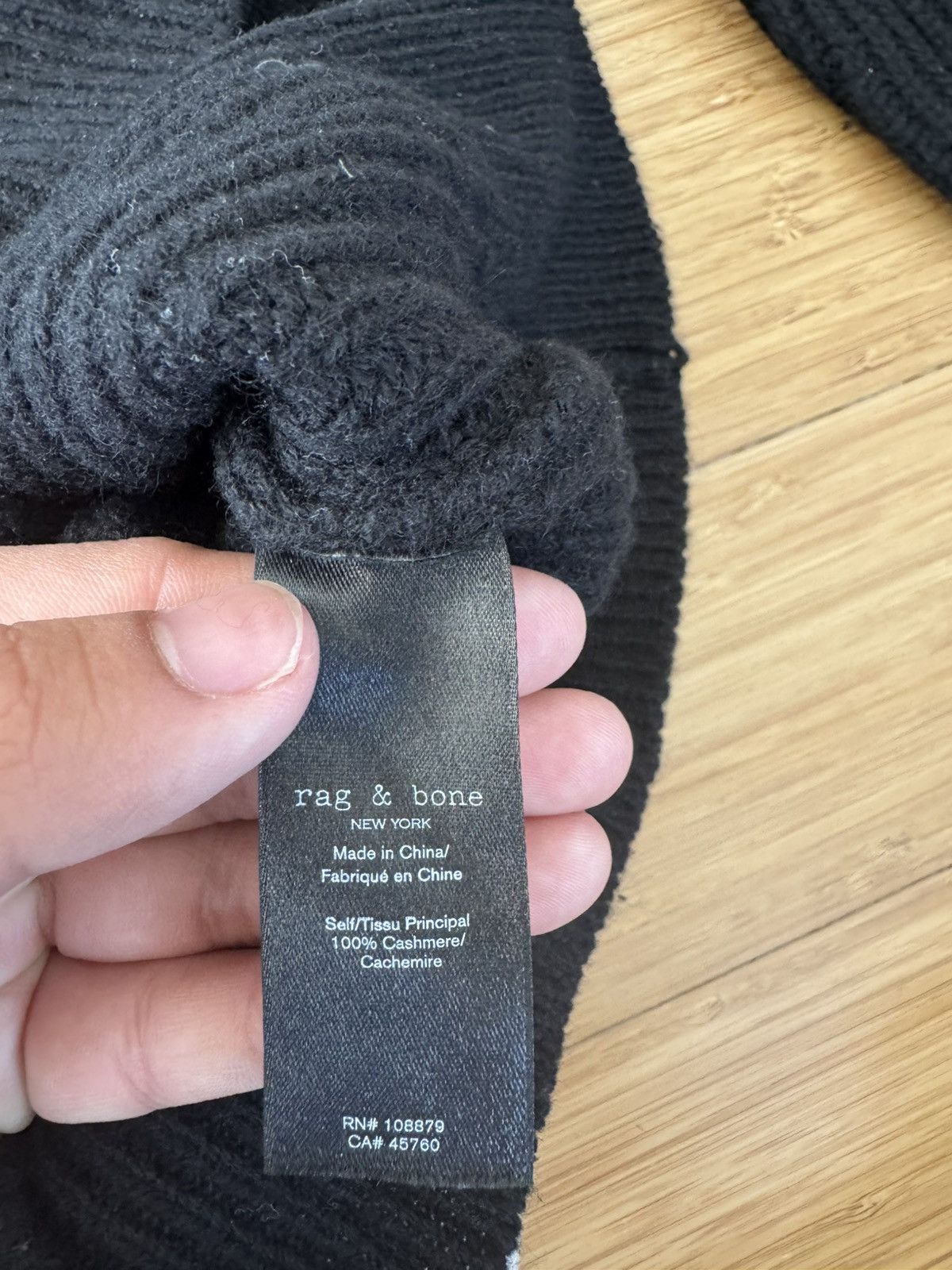 Rag & Bone Rag & Bone 100% Cashmere Sweater Black Size US XS / EU 42 / 0 - 4 Thumbnail