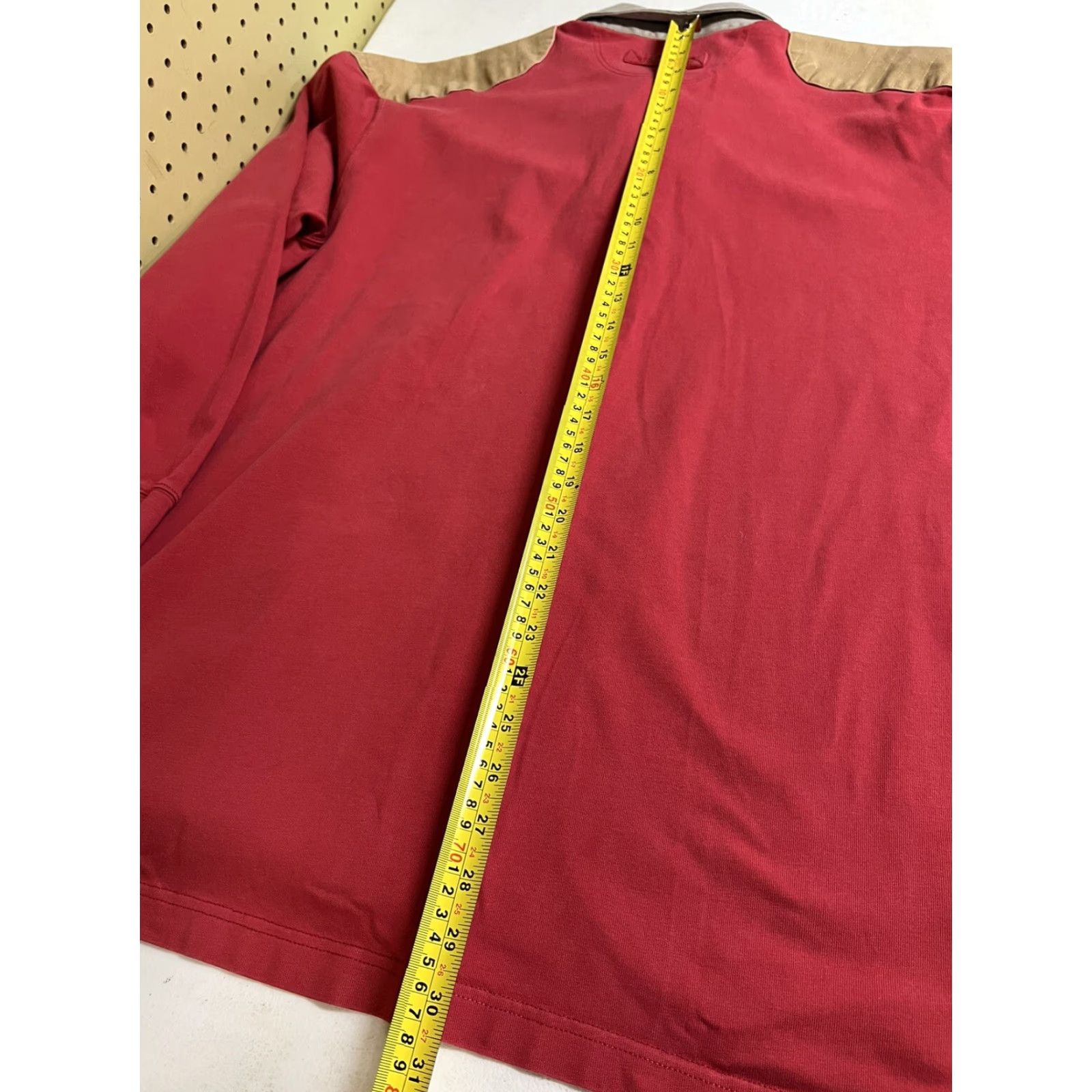 Orvis VINTAGE Orvis Long Sleeve Polo Shirt Rugby L Men’s Red 1990s Cotton Shirt Mens Size US L / EU 52-54 / 3 - 8 Thumbnail