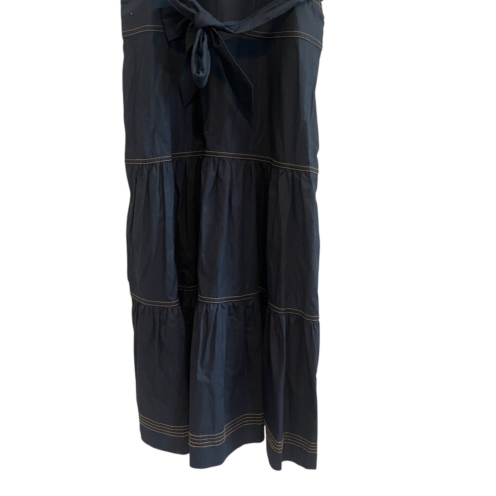 Veronica Beard Veronica Beard Austyn Tie Waist Tiered Tank Midi Dress XL Size XL / US 12-14 / IT 48-50 - 7 Thumbnail