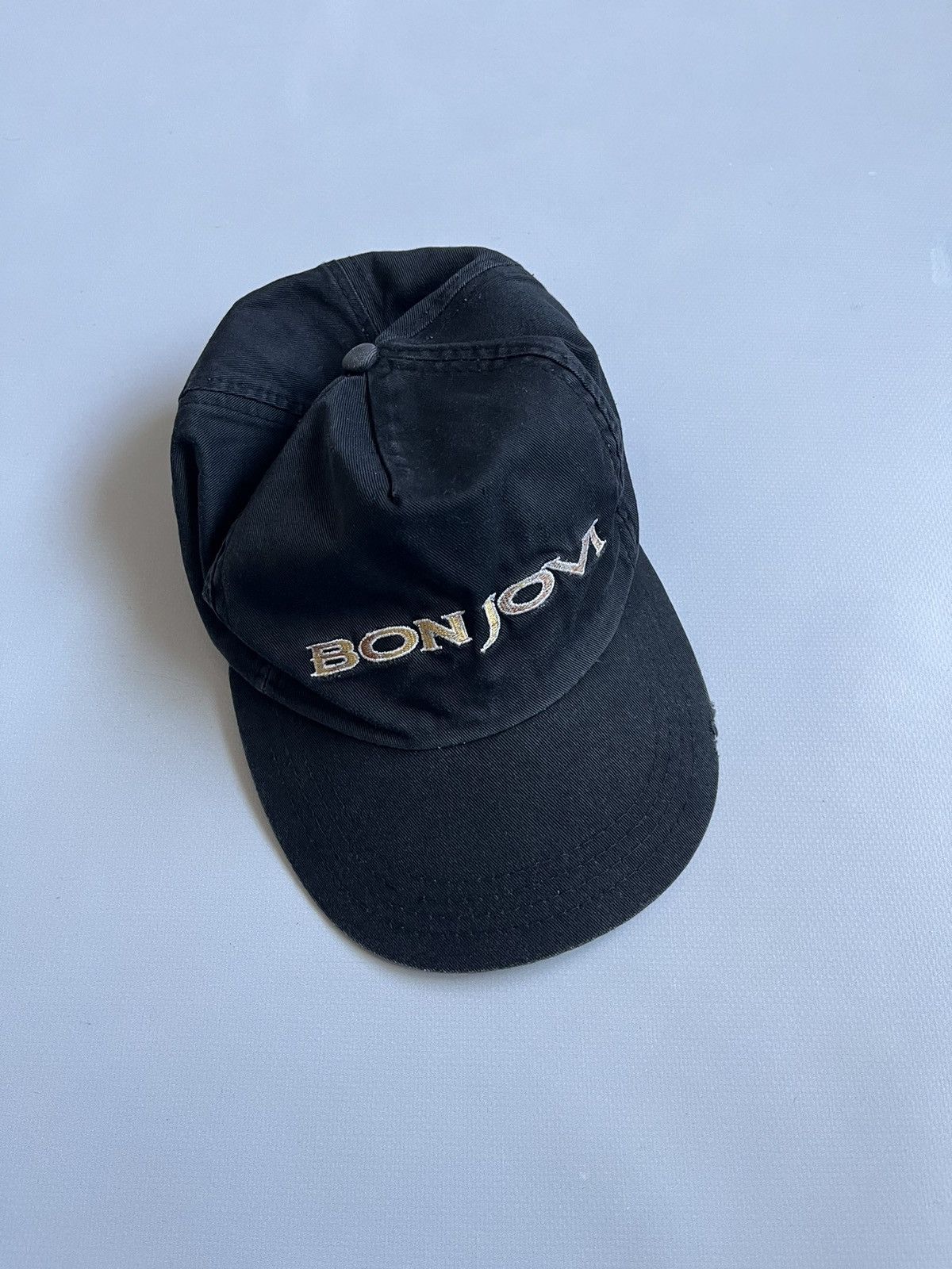 Bon Jovi Vintage Bon Jovi Keep The Faith Black Faded Distressed Cap Size ONE SIZE - 2 Thumbnail
